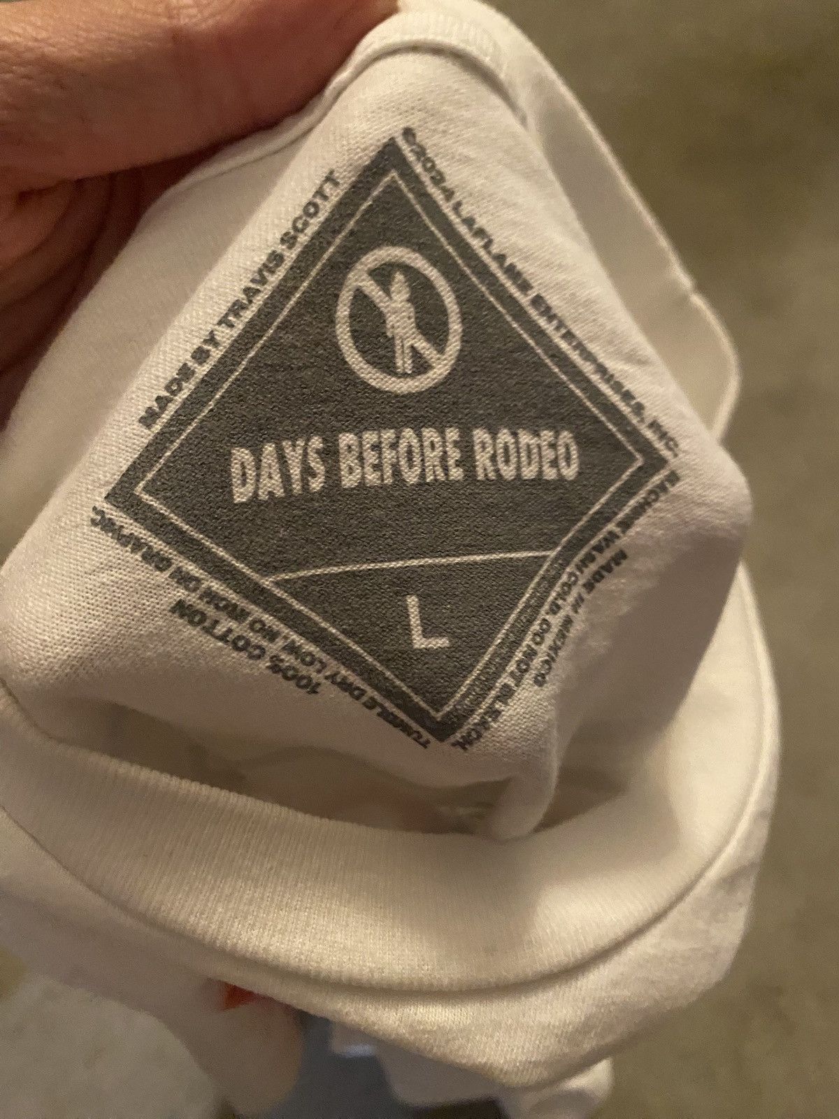 Travis Scott Travis Scott Days Before Rodeo Tee Size US L / EU 52-54 / 3 - 5 Thumbnail