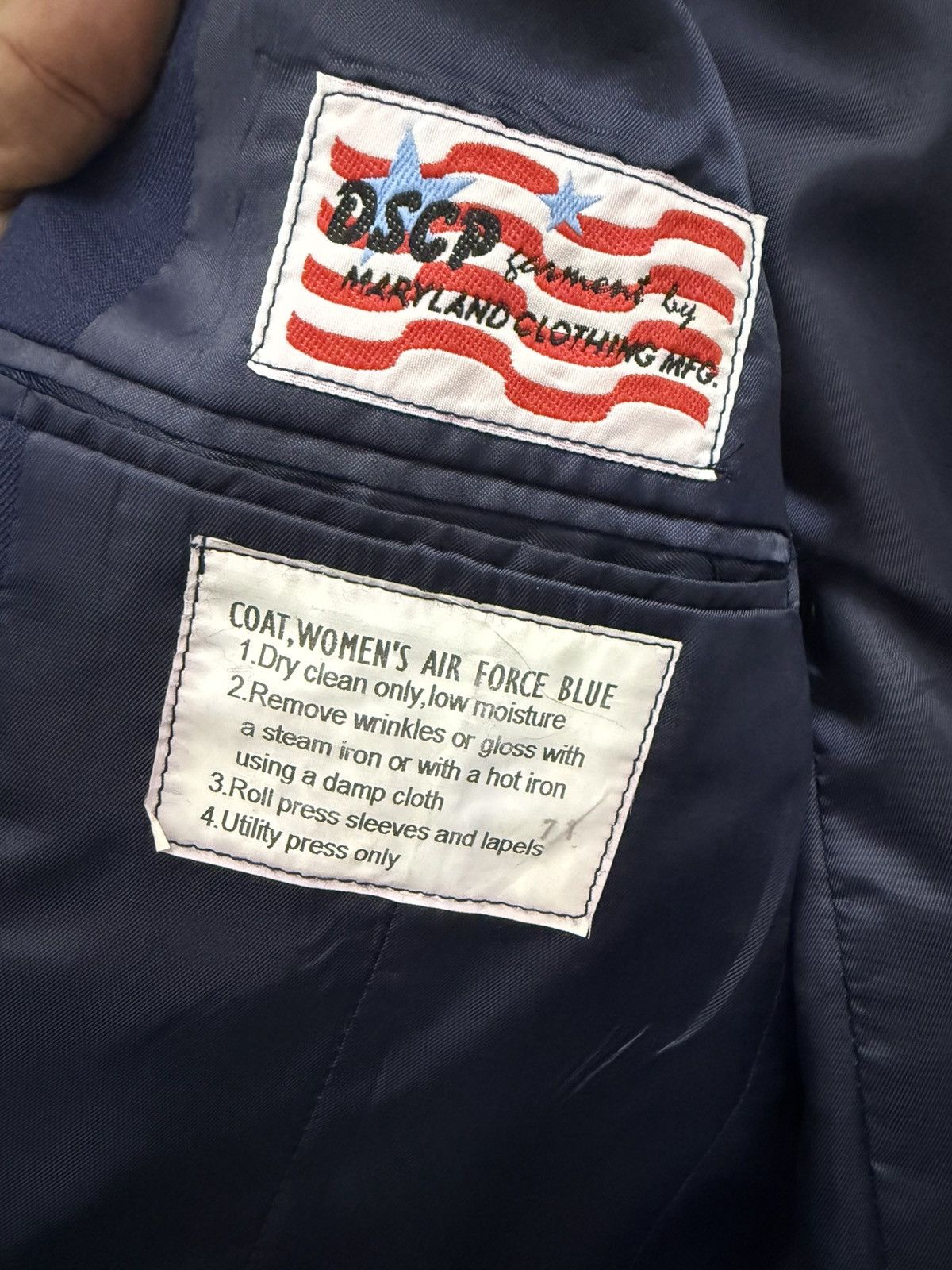 Vintage 🔥 True Vtg 80's AIR FORCE Navy Officer USA military jacket Size S / US 4 / IT 40 - 10 Thumbnail