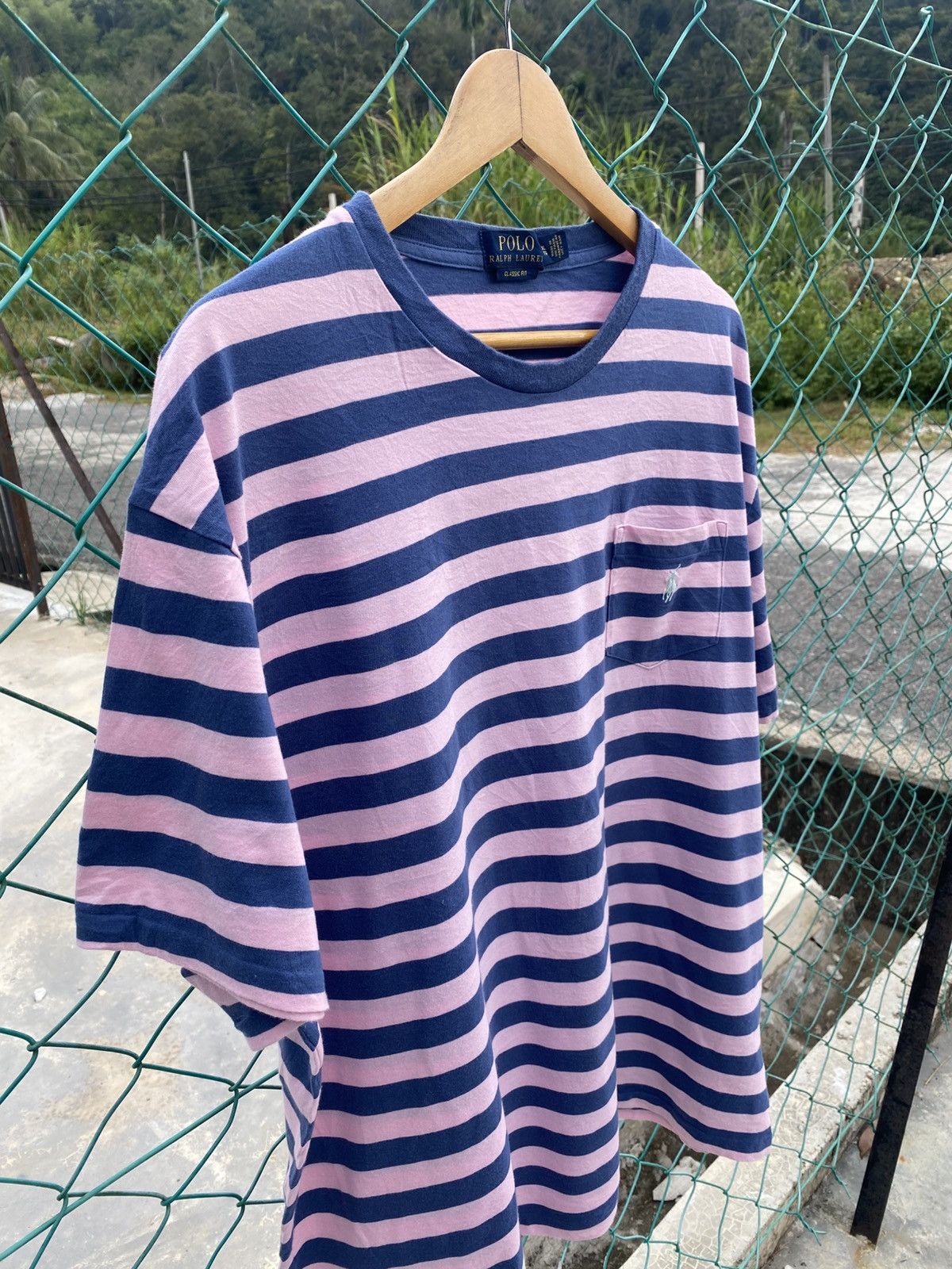 Polo Ralph Lauren Polo ralph lauren purple pink breton striped Size US XL / EU 56 / 4 - 3 Thumbnail