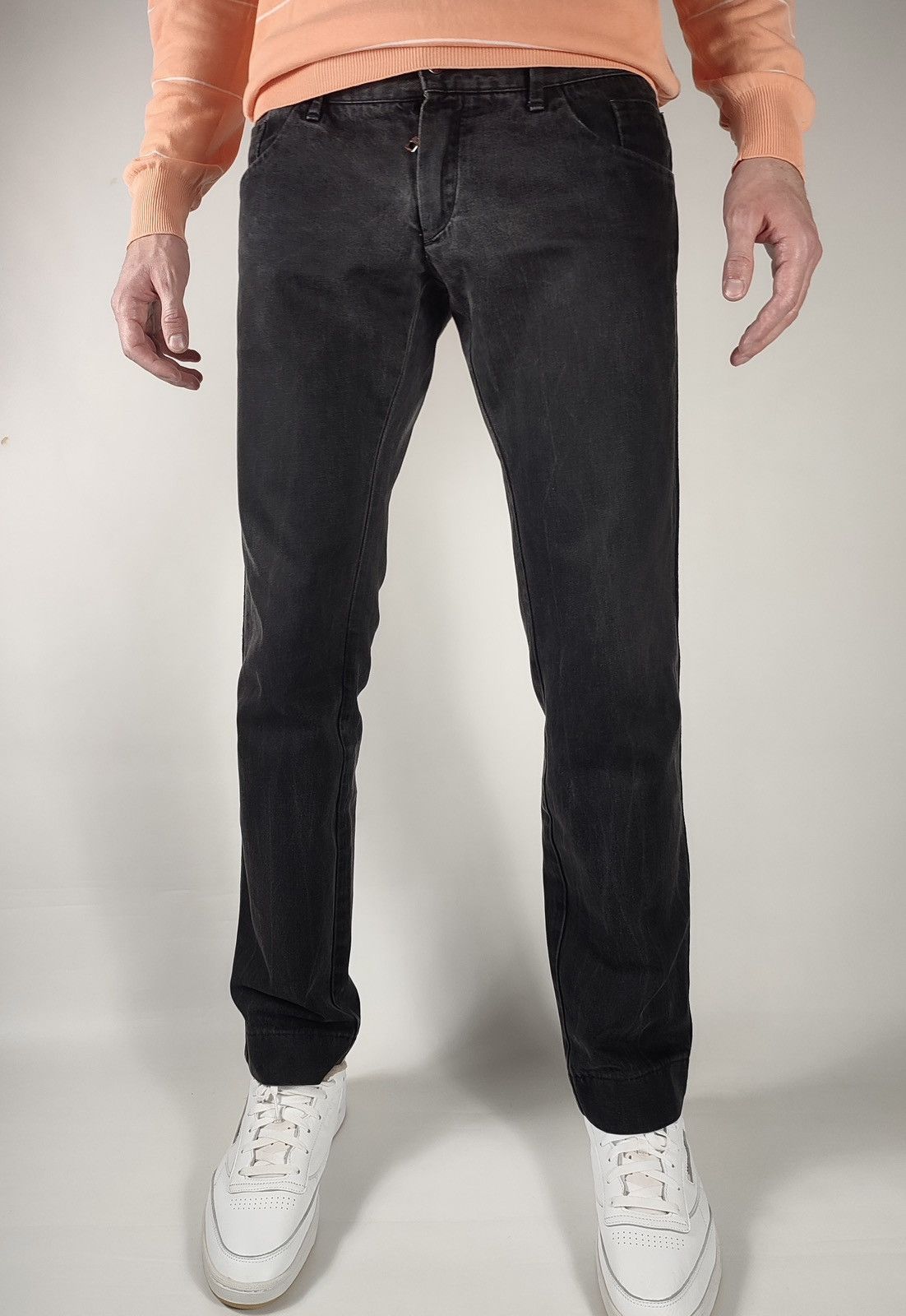 Dolce & Gabbana Dolce & Gabbana Side Stripe Black Denim Jeans Size US 33 - 5 Thumbnail