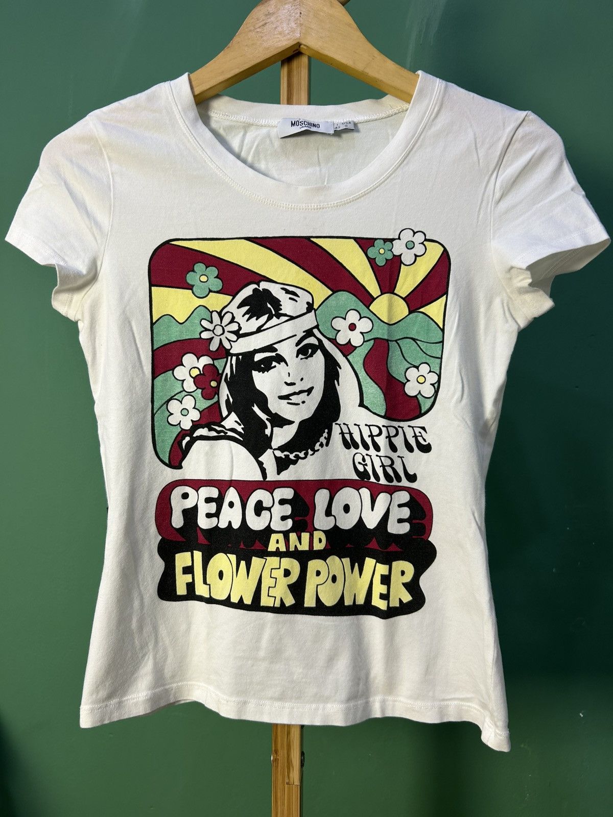 Moschino Moschino Jeans Hippie Girl Peace and Love Flower Power Size M / US 6-8 / IT 42-44 - 1 Thumbnail