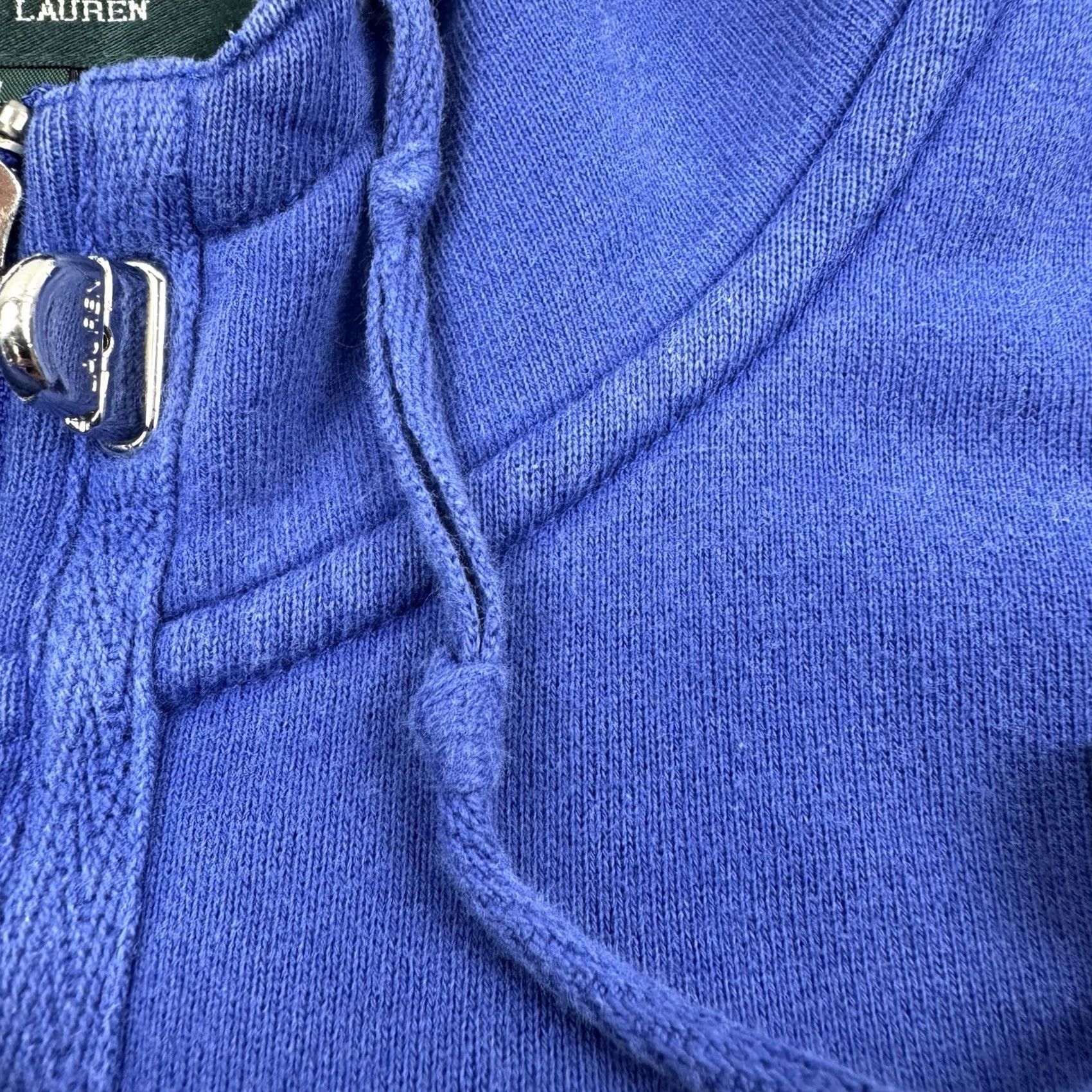 CO VINTAGE Lauren Jeans Co Hoodie Womens Large Full Zip Sweatshirt 90s Y2K Designer Jeans Co. Hoodie Women L Blue Solid 90s Designer Mens? Size L / US 10 / IT 46 - 3 Thumbnail