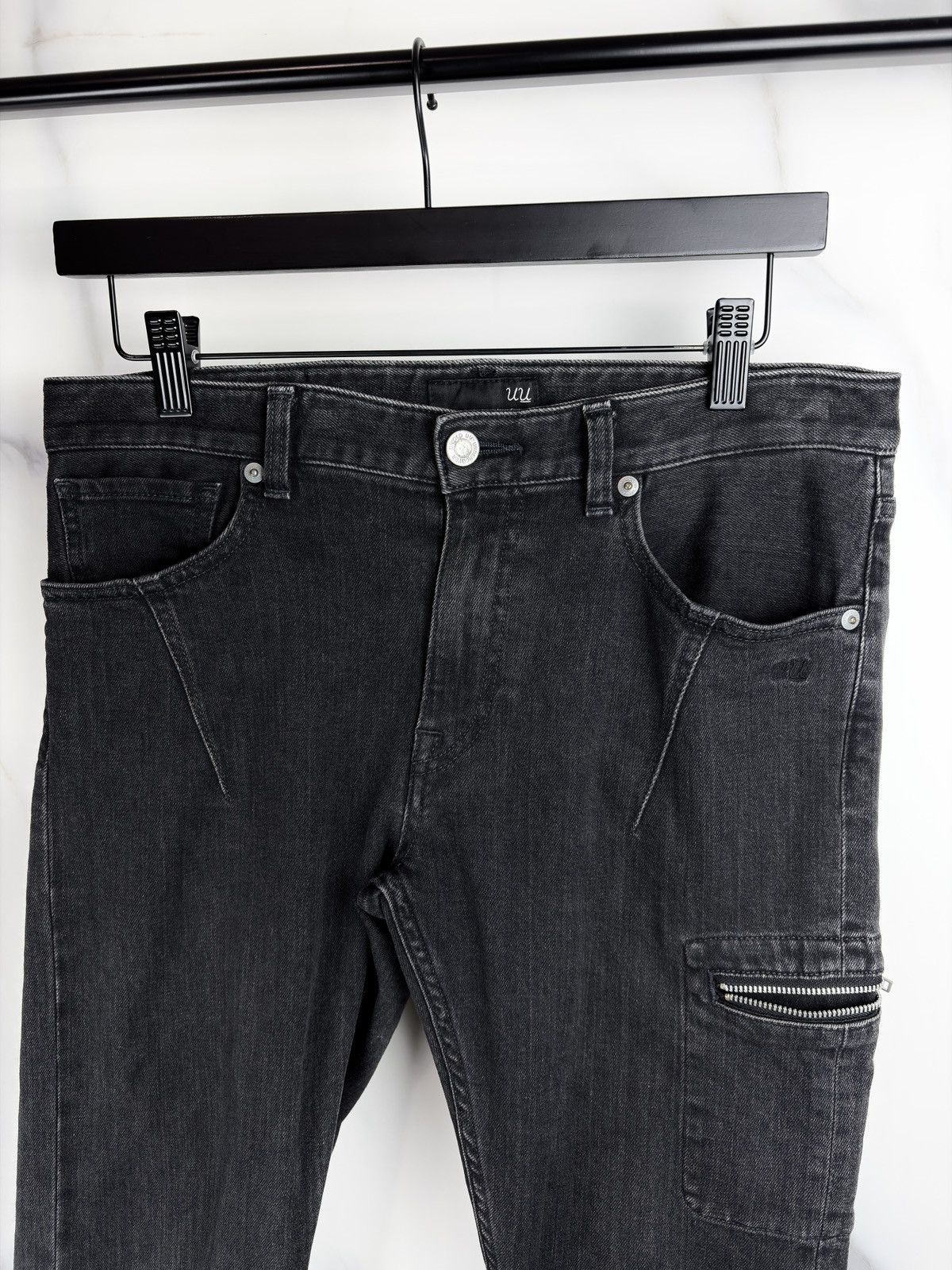 Undercover AW12 Undercover Zipper Cargo Pocket Denim Jeans Uniqlo Size US 29 - 3 Thumbnail