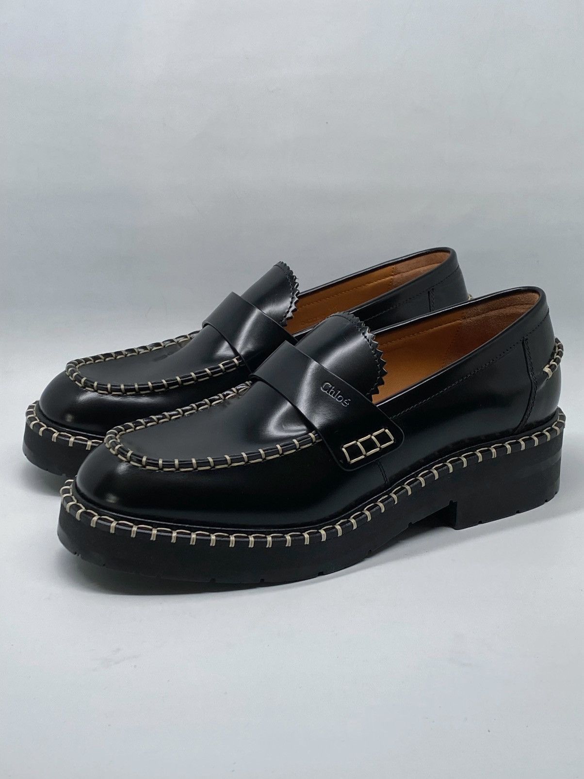 Chloe Chloe Noua Leather Loafers size 38.5 Size US 8.5 / IT 38.5 - 1 Thumbnail