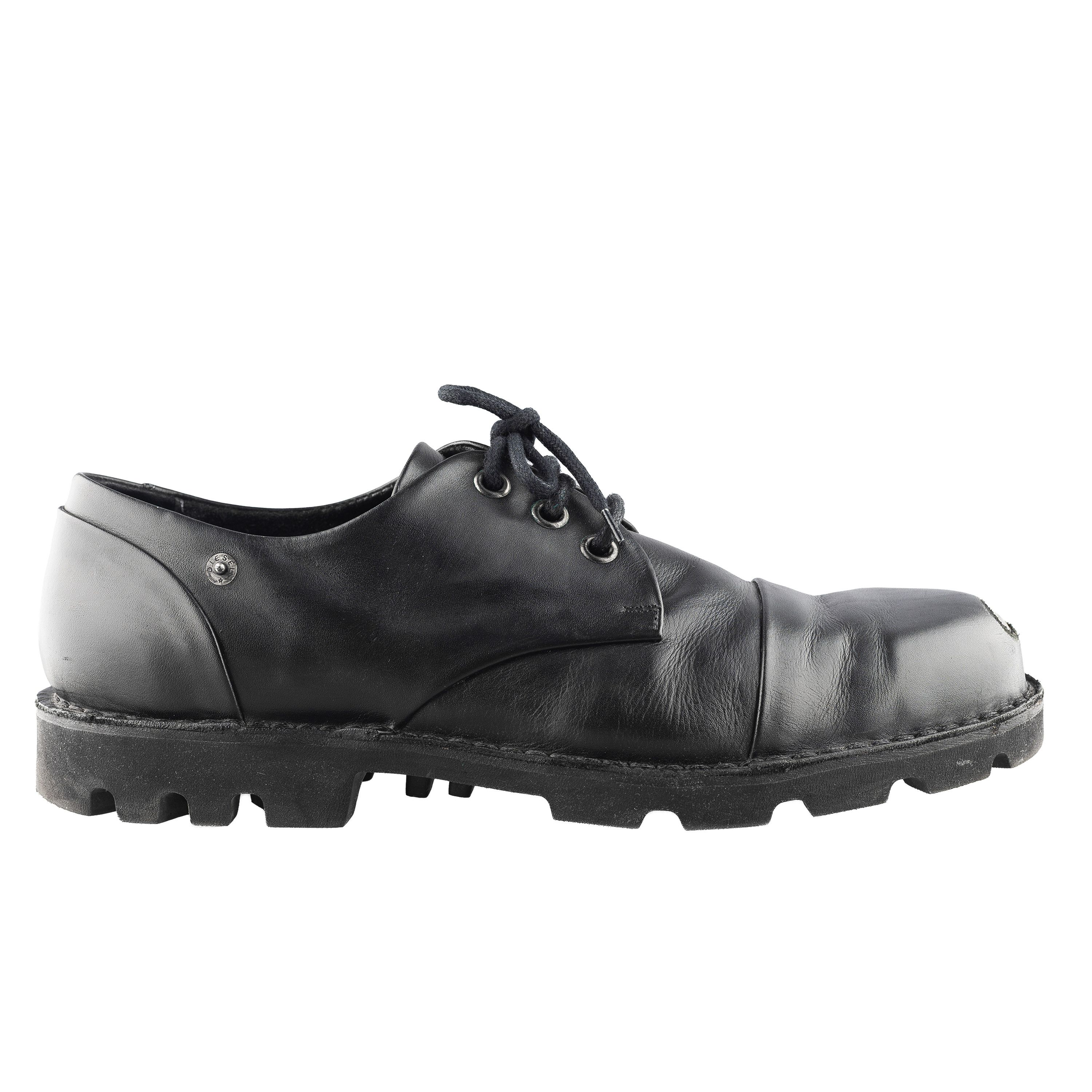 Diesel Diesel Hardkor Steel Low Black Leather Cap Toe Shoes Size US 12 / EU 45 - 5 Thumbnail