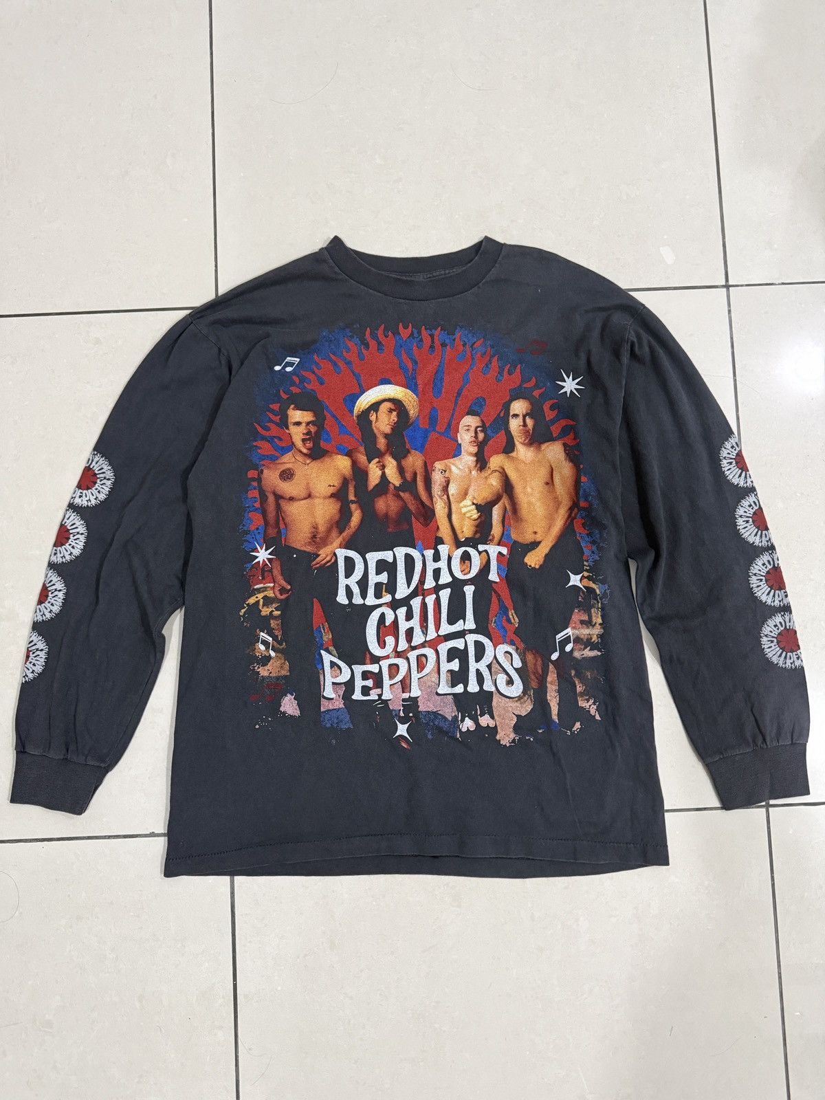 Vintage Red Hot Chili Peppers Vintage Style Long Sleeve Shirt - XL Size US L / EU 52-54 / 3 - 1 Thumbnail
