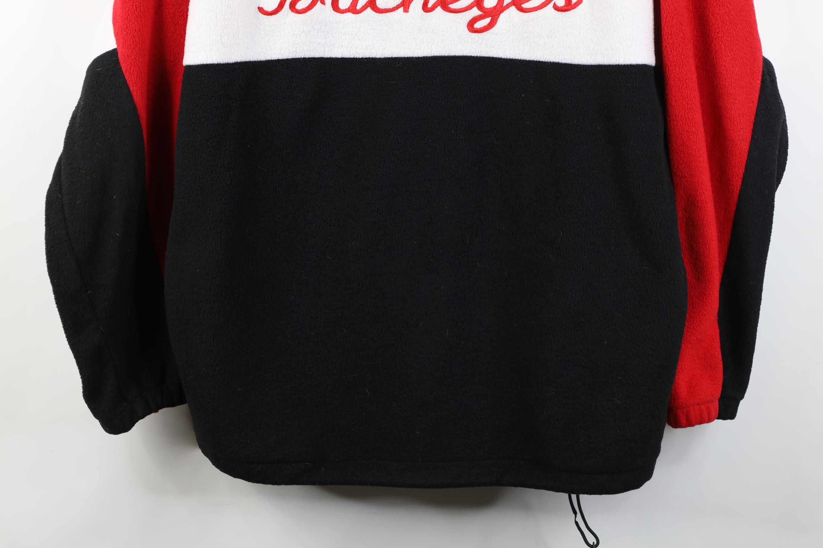 Vintage Vintage 90s Ohio State University 1/4 Zip Fleece Sweater Size US XL / EU 56 / 4 - 3 Thumbnail
