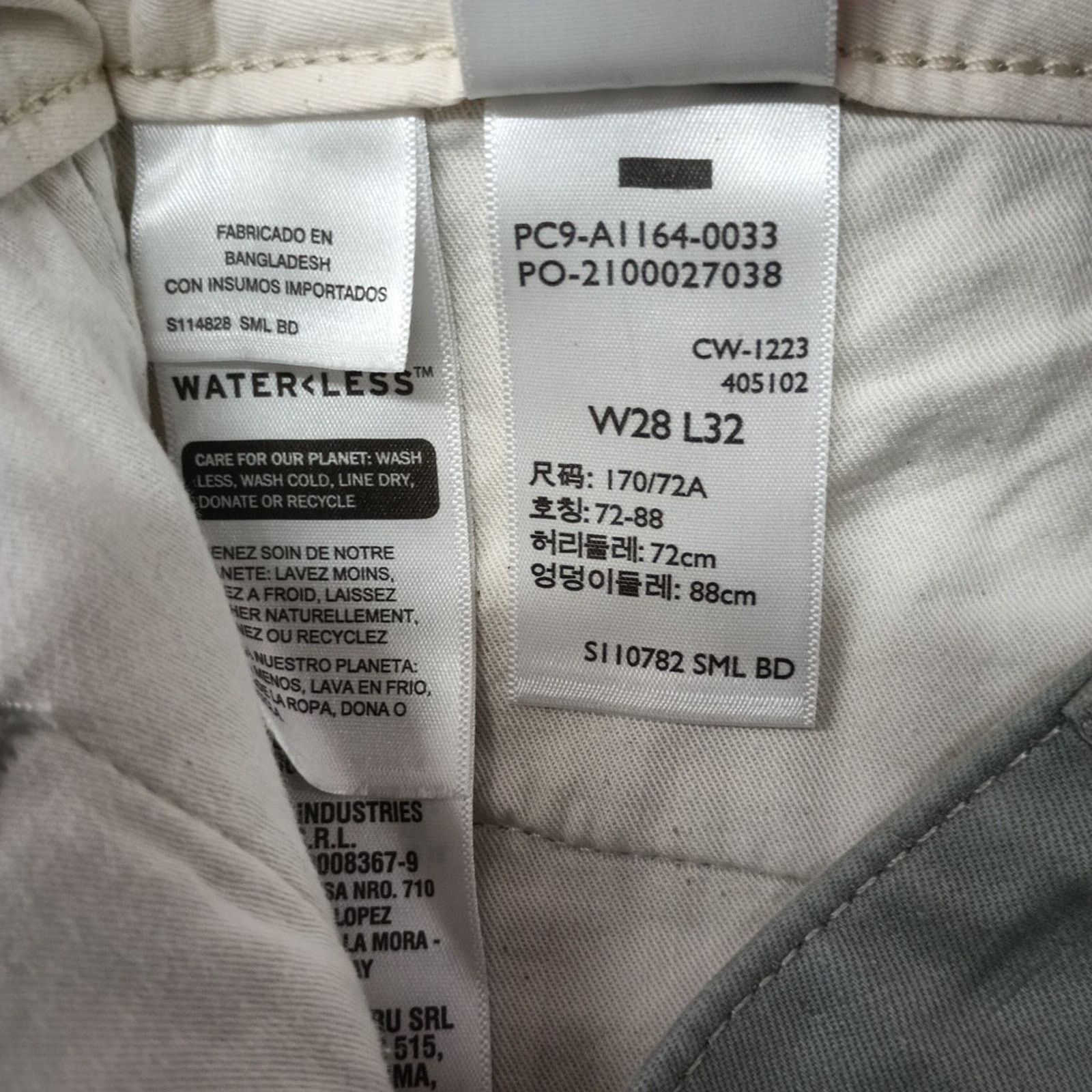 Dockers Dockers Original Chino Pants Mens 28x32 Gray Slim Fit Cotton Size US 28 / EU 44 - 7 Thumbnail
