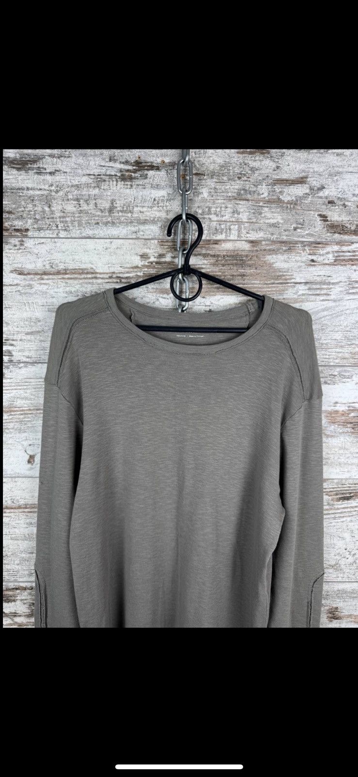 Allsaints × Vintage Mens Vintage Allsaints Avant Garde Long Sleeve T Shirt Tee Size US M / EU 48-50 / 2 - 2 Thumbnail