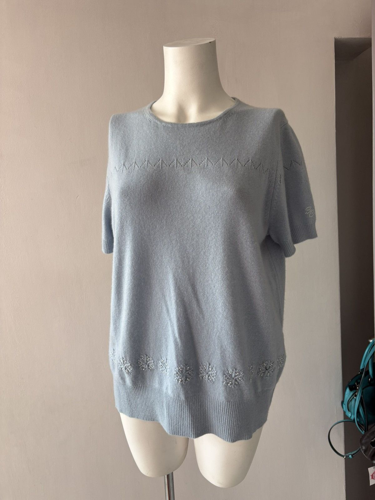 Vintage Silk and Cashmere blouse n cardigan Size XL / US 12-14 / IT 48-50 - 10 Thumbnail