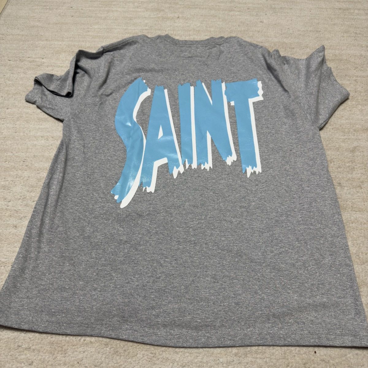 BWOOD B.Wood Ghost Saint Reflective T-shirt Grey Men's 2XL Size US XXL / EU 58 / 5 - 4 Thumbnail
