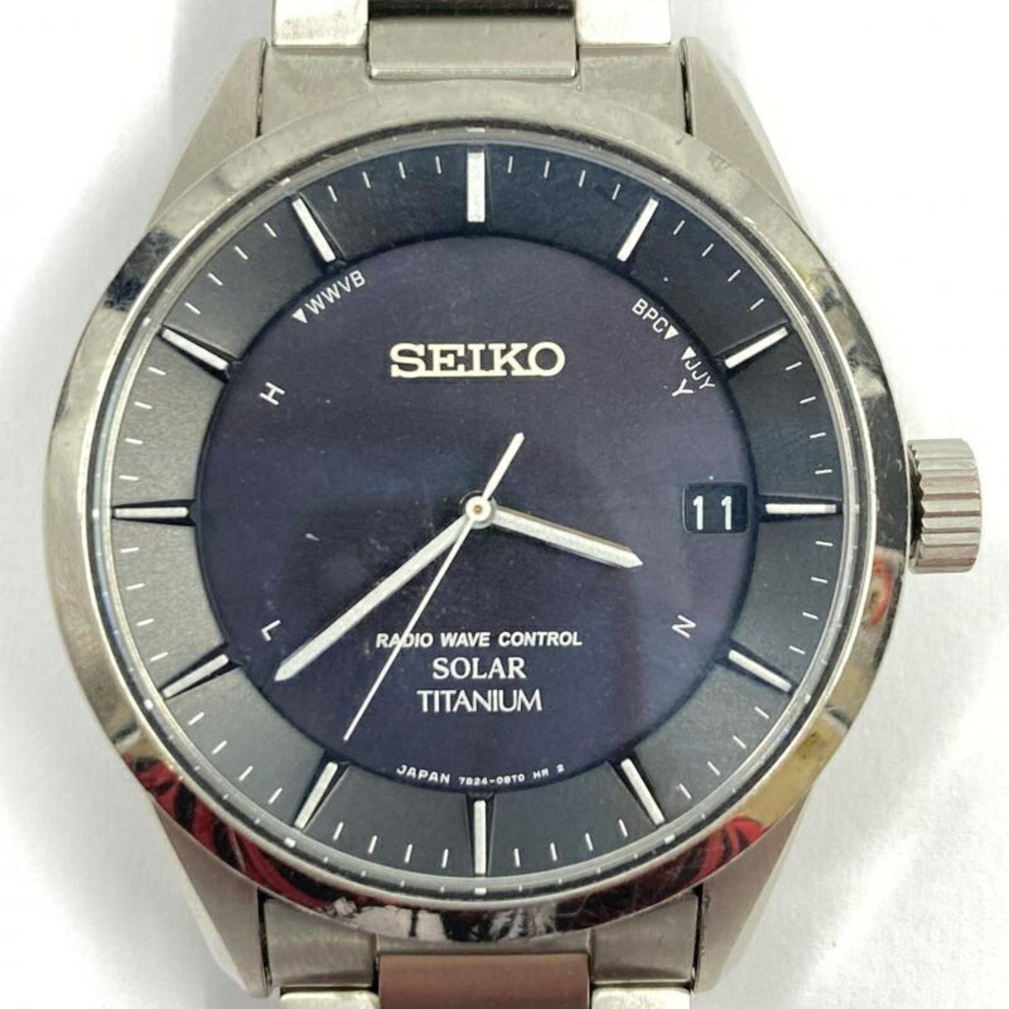 image of Seiko Wristwatch Radio Solar 7B24-0Bb0, Women's