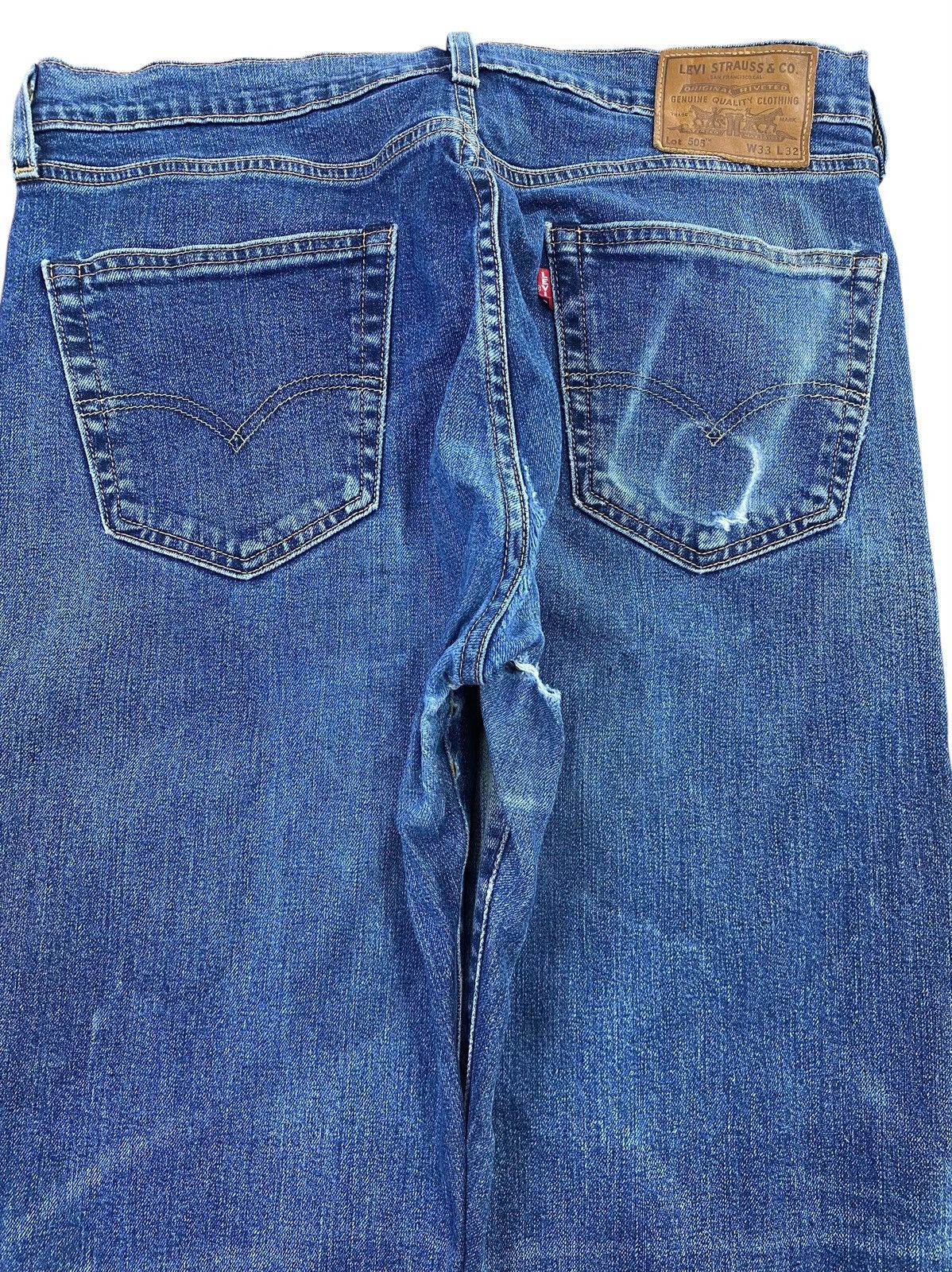 Levi's Levi’s Mud Wash Whiskered Style Straight Leg Jeans Size US 33 - 4 Thumbnail