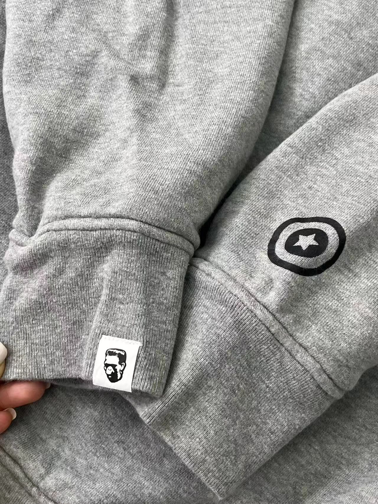 Bape BAPE Gray Shark Full Zip Hoodie K5 Size US L / EU 52-54 / 3 - 4 Thumbnail