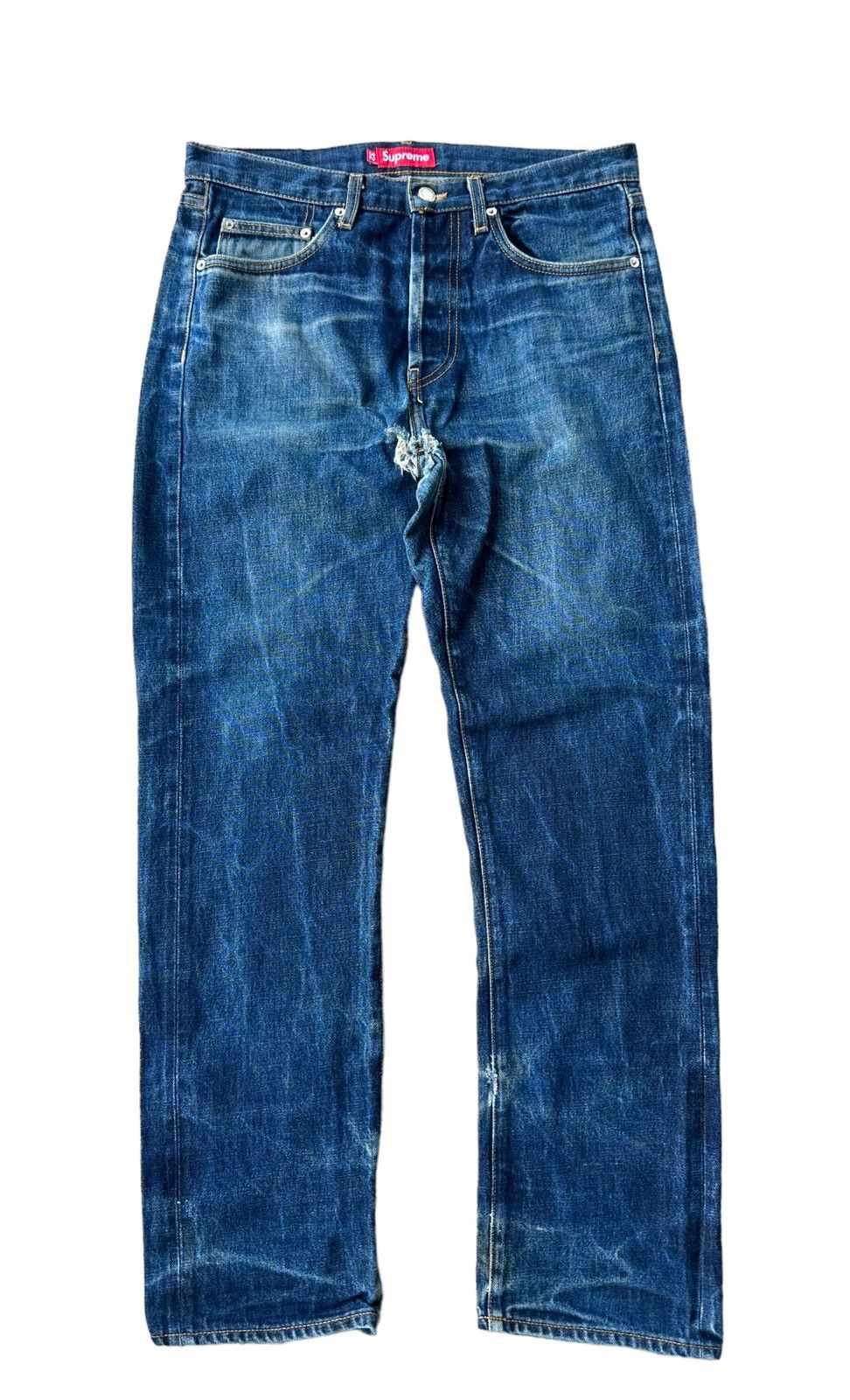 Supreme Supreme rusty wash selvedge denim jeans Size US 32 / EU 48 - 4 Thumbnail