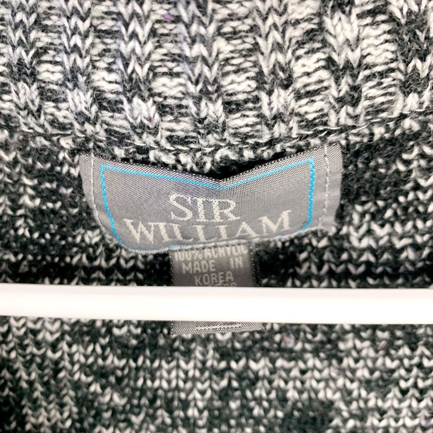 Triangl VINTAGE Sir William Cardigan Grunge Knit XL Mens Abstract Triangles Black 1990s Knit Cardigan Grunge Sir William XL Mens Black 1990s Size US XL / EU 56 / 4 - 3 Thumbnail
