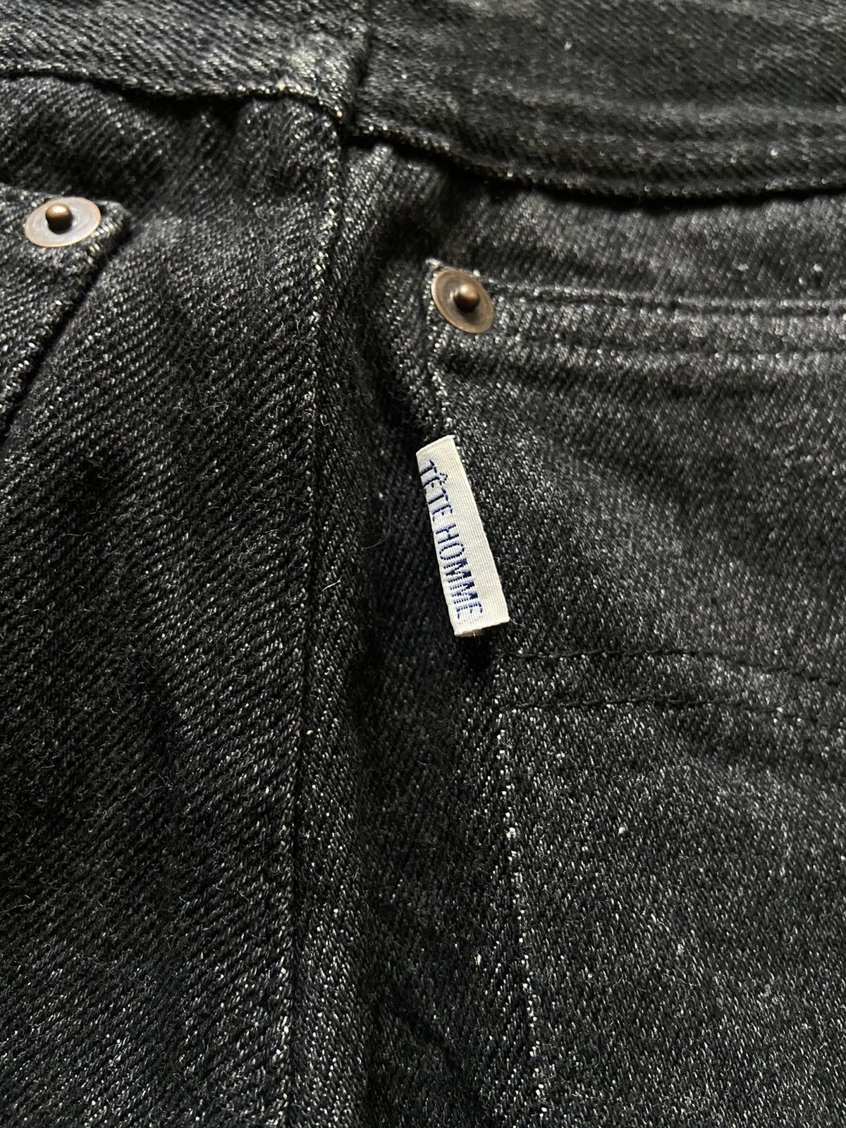 Issey Miyake × Tete Homme Vintage Tete Homme By Katoh Kazutaka 70’s Fringe Denim Pants Size US 28 / EU 44 - 6 Thumbnail