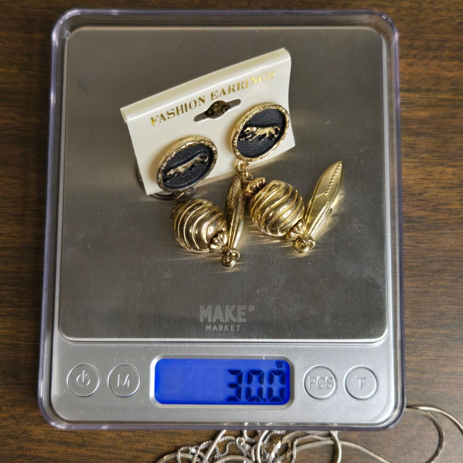 Vintage Vtg 80s Gold Tone Panther Jaguar Statement Earrings Size ONE SIZE - 7 Thumbnail