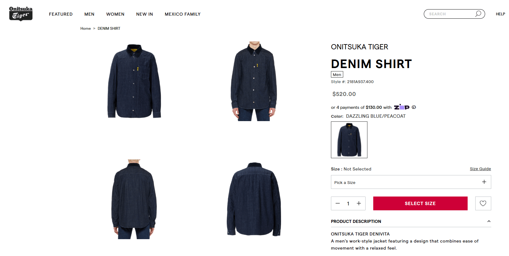 Onitsuka Tiger Onitsuka Tiger DENIVITA Denim Shirt Size US M / EU 48-50 / 2 - 3 Thumbnail