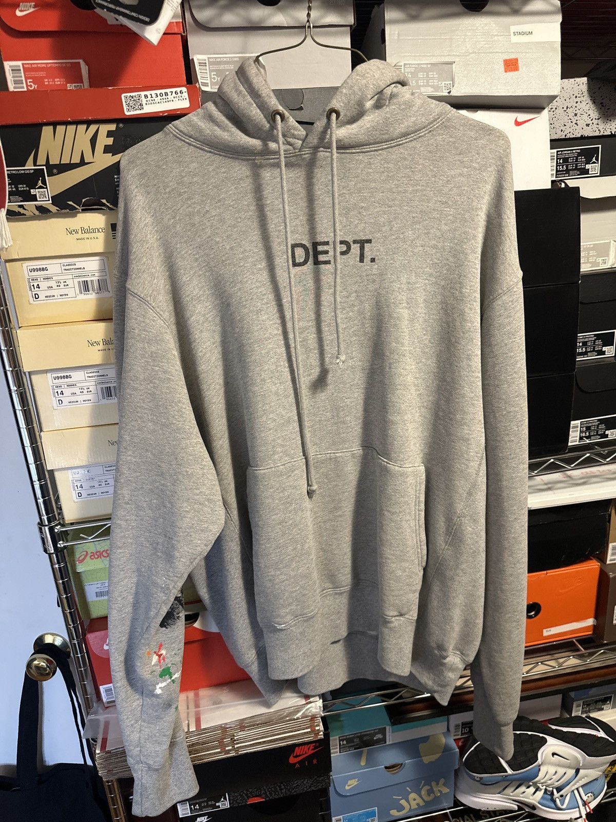 Gallery Dept. GALLERY DEPT LOGO PAINTED HOODIE XXL Size US XXL / EU 58 / 5 - 1 Thumbnail