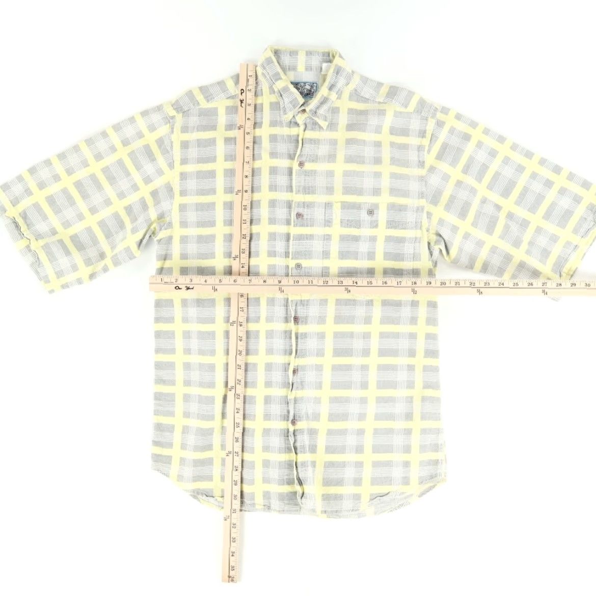 Vintage VTG Tomato Short Sleeve Button Down Cotton Plaid Shirt Yellow Men’s M Size US M / EU 48-50 / 2 - 3 Thumbnail