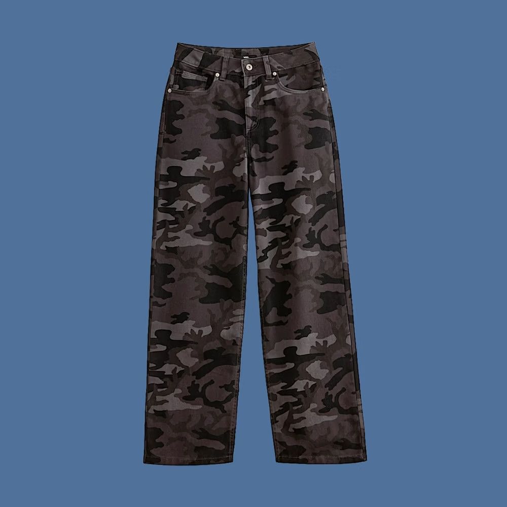 Vans Vans Sirelle 5 Pocket Puddle Pants Womens Size 26 Black/ Grey Camo Brand New Size 26" / US 2 / IT 38 - 1 Preview