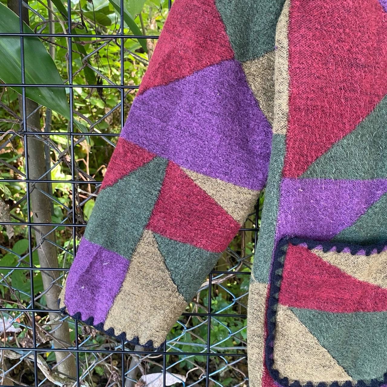 Japanese Brand × Vintage Vintage Abstract Button Up Cardigan Jacket Size L / US 10 / IT 46 - 3 Thumbnail