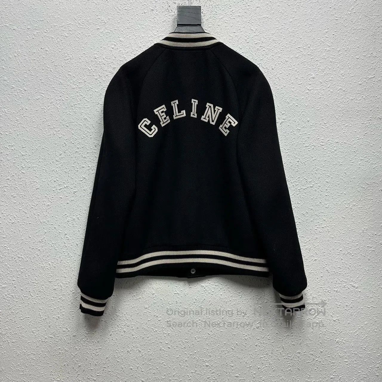 Celine CELINE 24FW Wool Logo Baseball Jacket. Size US M / EU 48-50 / 2 - 2 Thumbnail
