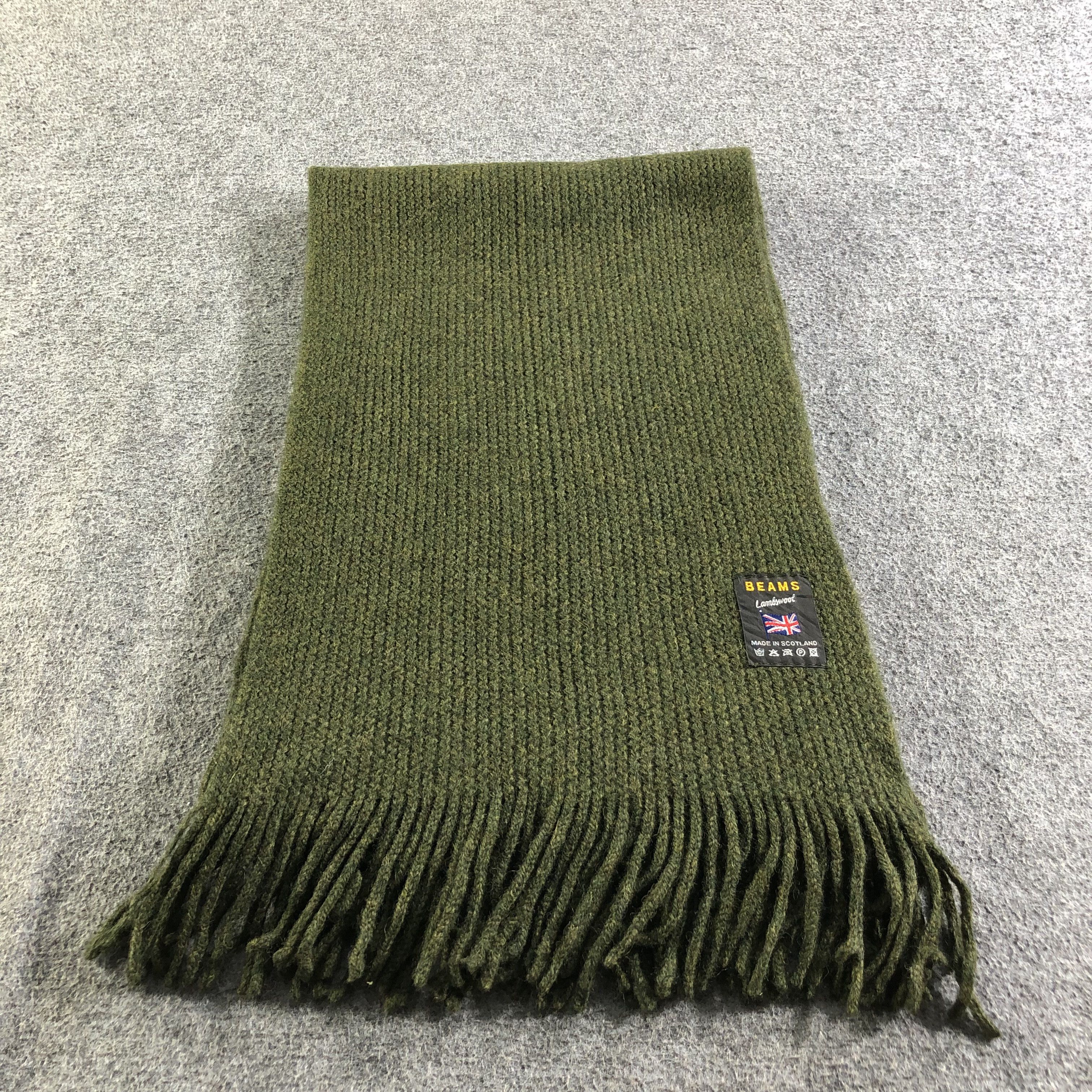 Beams Plus Beams Knit Wool Scarf Muffler Neckwear V2140 Size ONE SIZE - 2 Thumbnail