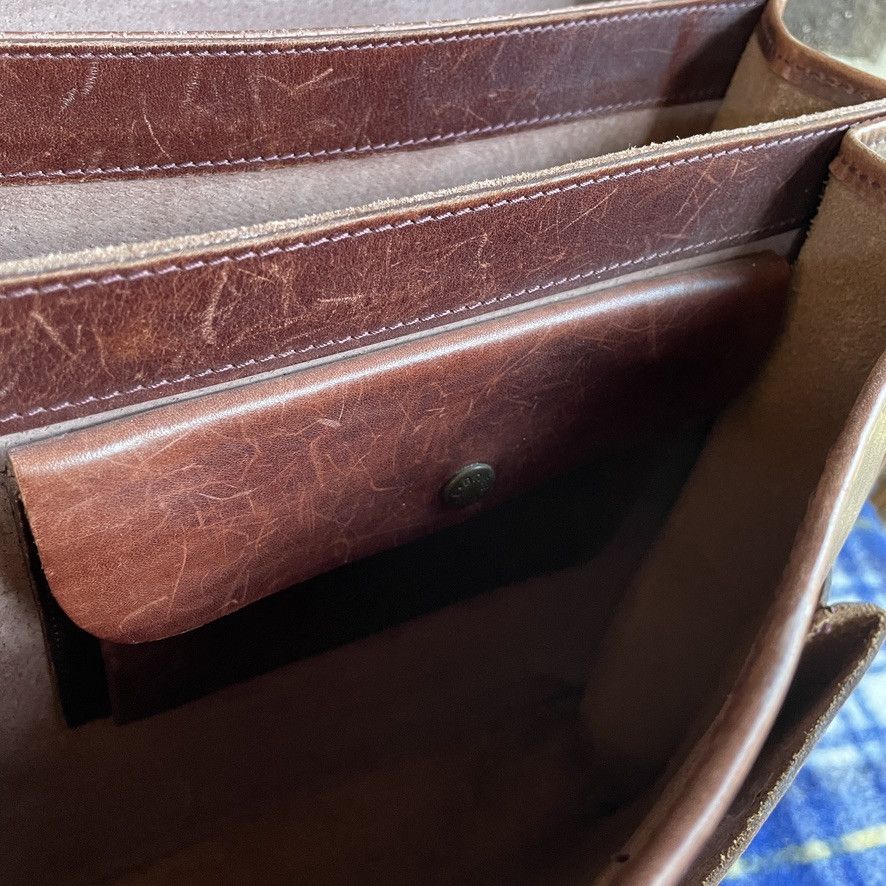 Handmade RARE 1980s BREE GERMANY LEATHER BRIEFCASE BAG R$1598 Size ONE SIZE - 13 Thumbnail
