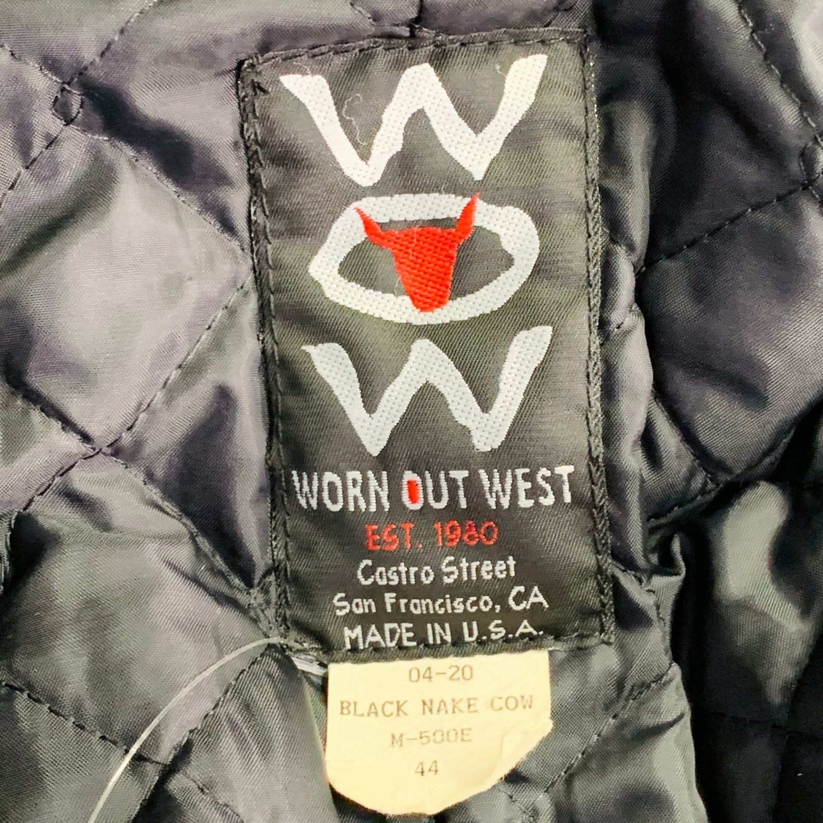 Other Vintage WORN OUT WEST Black Cowhide Leather Jacket Size US L / EU 52-54 / 3 - 5 Thumbnail