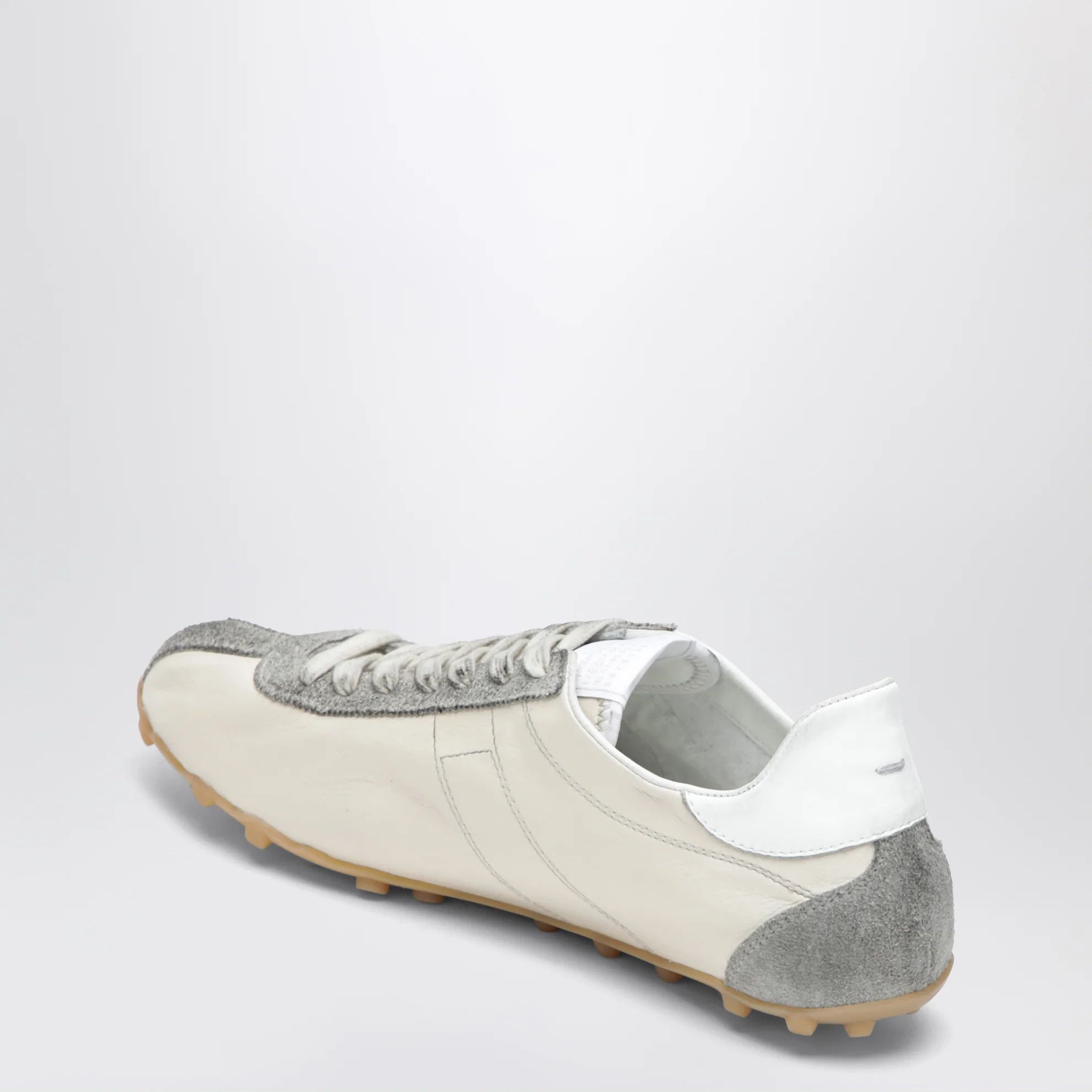 Maison Margiela o1d2blof0526 Leather And Vintage Suede Low-Top Sneakers Size US 11 / EU 44 - 4 Thumbnail