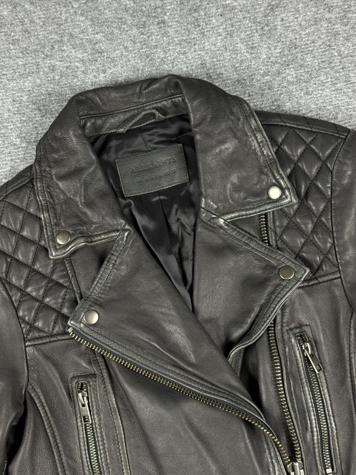 Allsaints × Genuine Leather Allsaints Rampones Leather Jacket Size M / US 6-8 / IT 42-44 - 7 Thumbnail