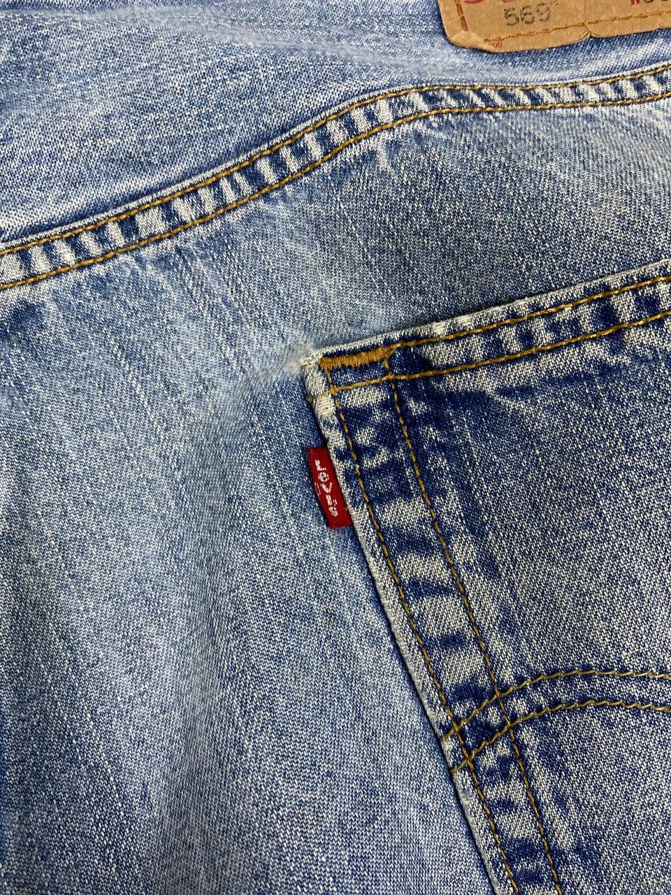 Levi's vintage levis 569 loose straight baggy distrssed denim Size US 38 / EU 54 - 4 Thumbnail