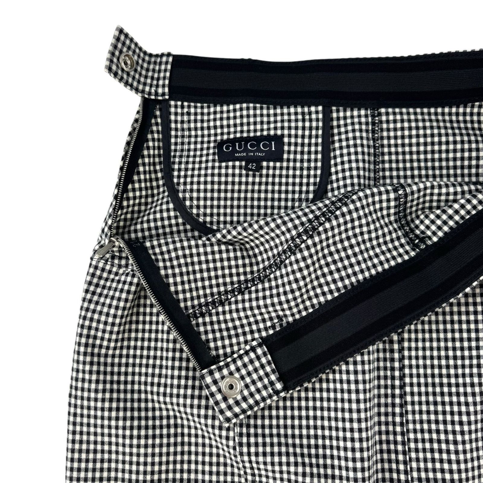 Gucci Gucci Vintage Gingham Skirt Size 28" / US 6 / IT 42 - 3 Thumbnail