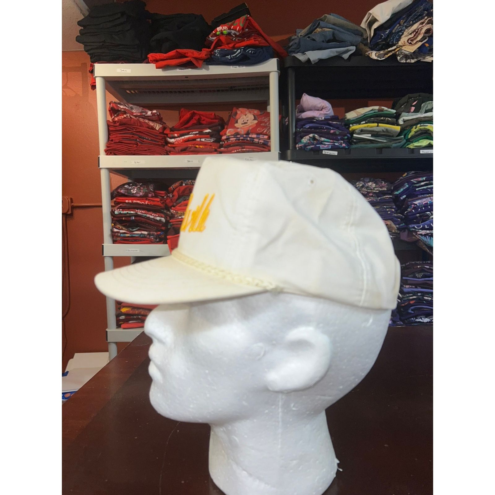 Vintage Vintage Nashville Hat TN Tennessee White Gold Roper Snapback Size ONE SIZE - 4 Thumbnail