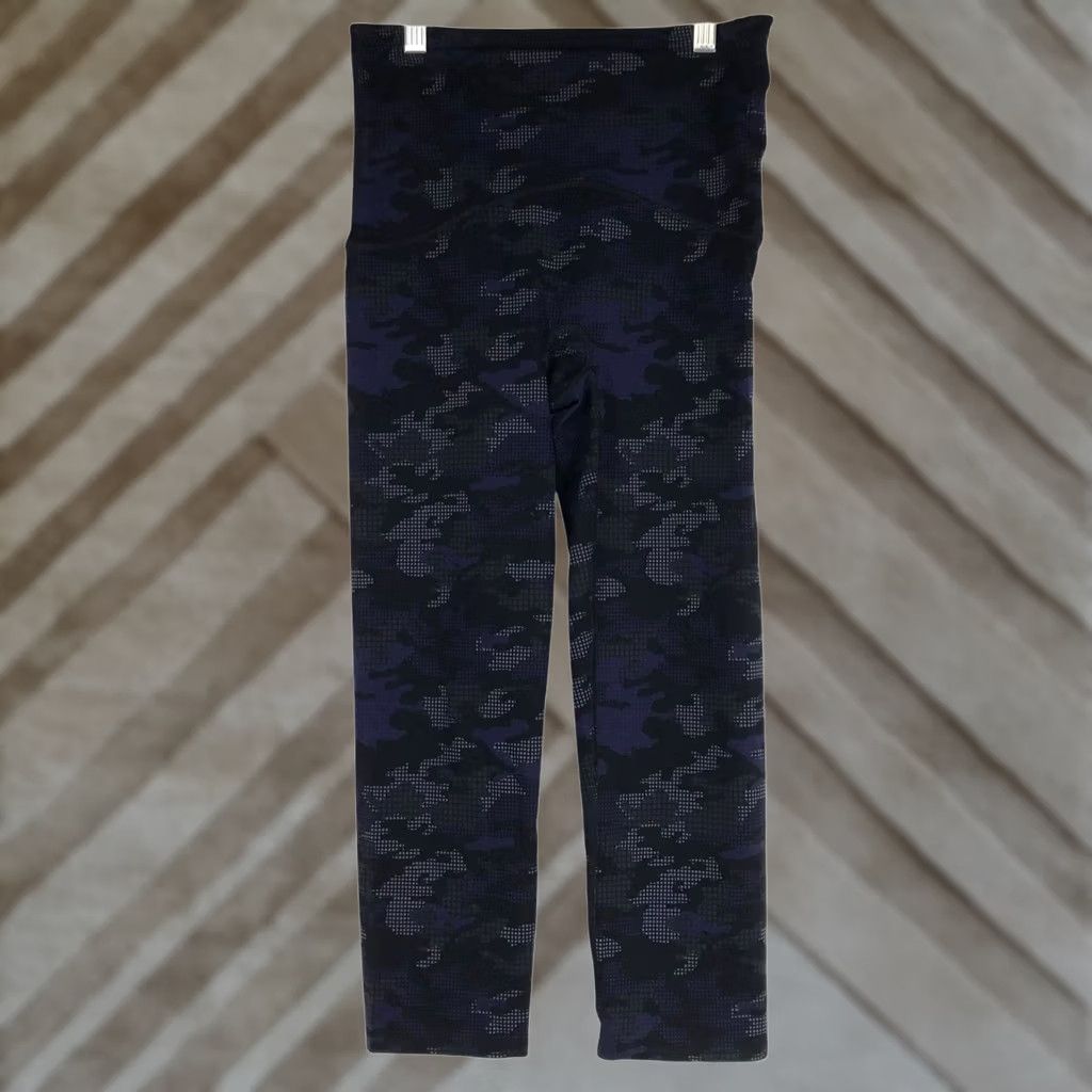 Spanx SPANX BY SARA BLAKELY Leggings Womens Medium BLACK & BLUE Nylon Blend Size 32" / US 10 / IT 46 - 1 Thumbnail