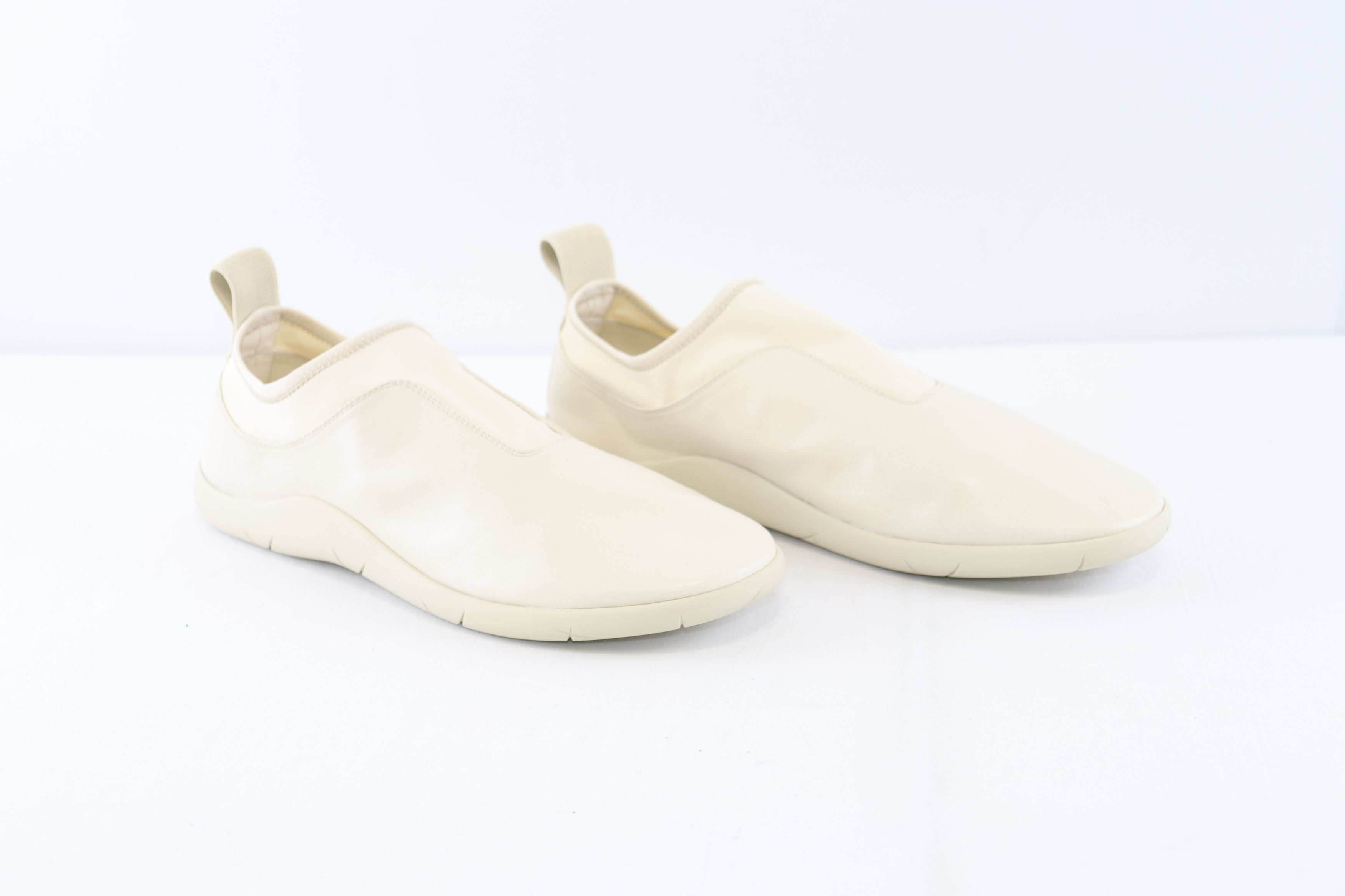 image of Bottega Veneta O1Rshd1 Lagoon Nappa/antares Fabric Sneakers In Sea Salt, Men's (Size 9)