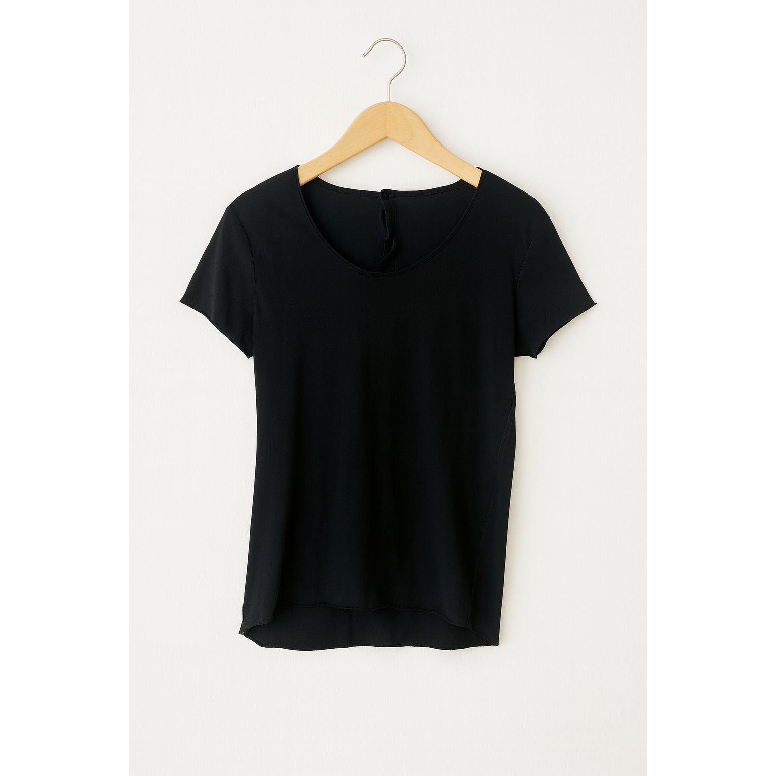 Other Black Sheer Panel T-Shirt Women’s XS | Short Sleeve Scoop Ne Size XS / US 0-2 / IT 36-38 - 3 Thumbnail