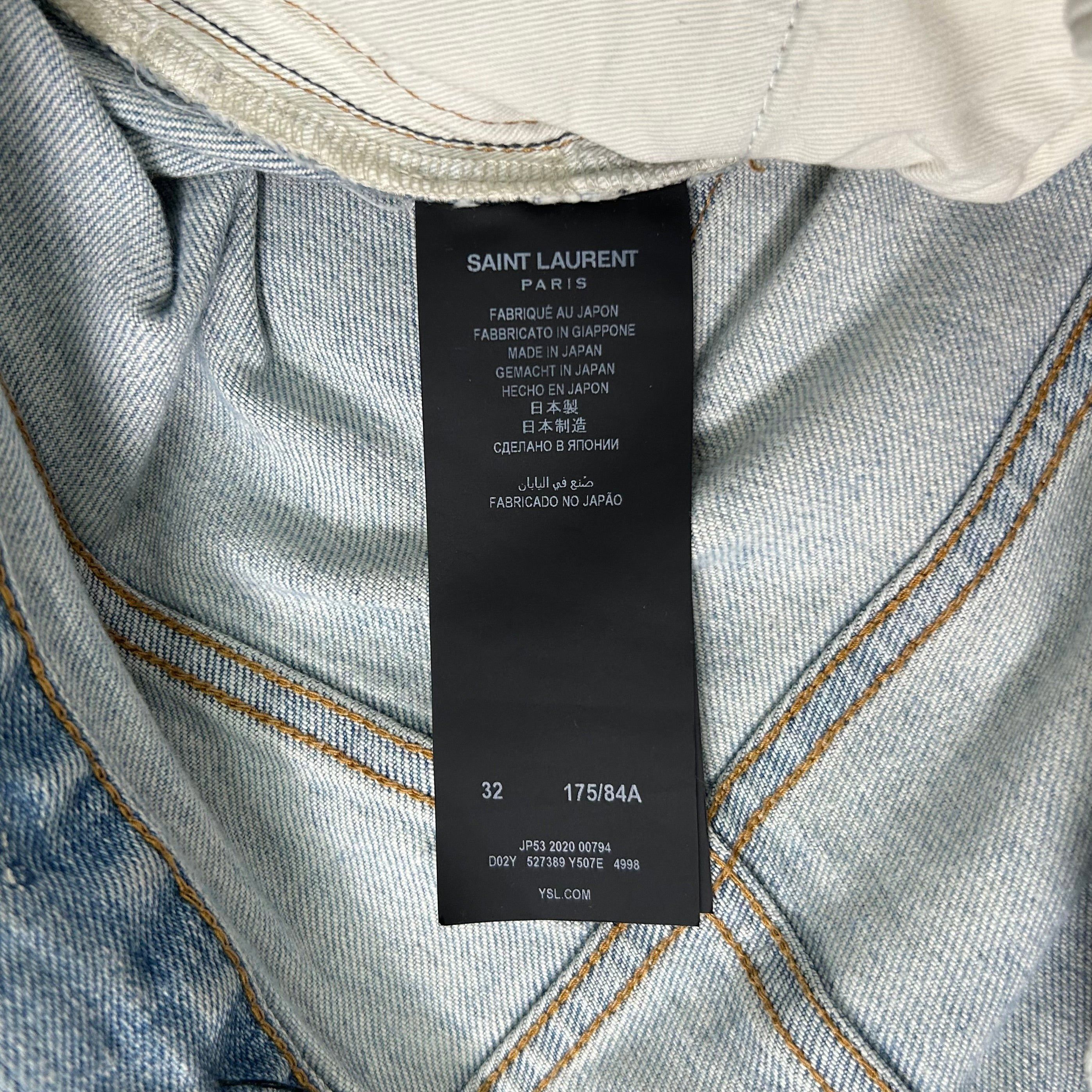 Saint Laurent Paris Saint Laurent Classic Blue Skinny Jeans Size US 29 - 6 Thumbnail