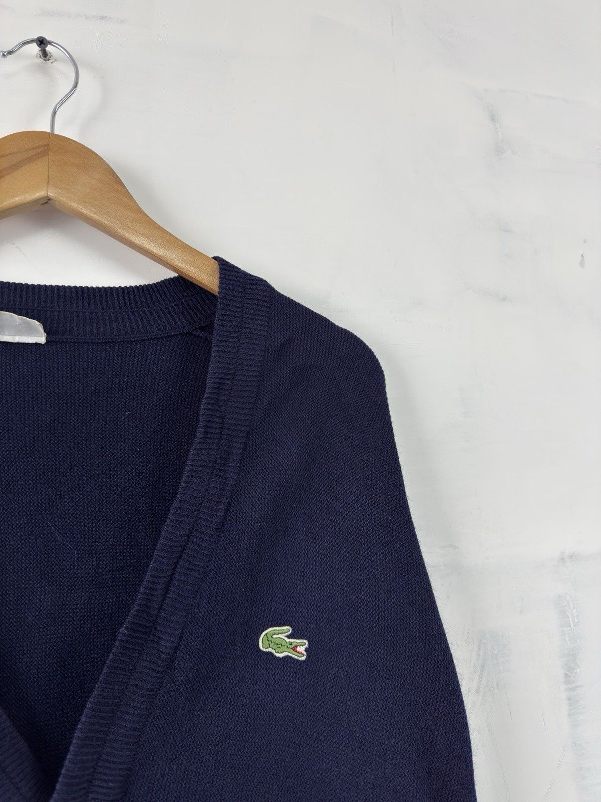 Lacoste Vintage Chemise Lacoste Knit Cardigan Men’s V-Neck Navy Blue Size US M / EU 48-50 / 2 - 3 Thumbnail