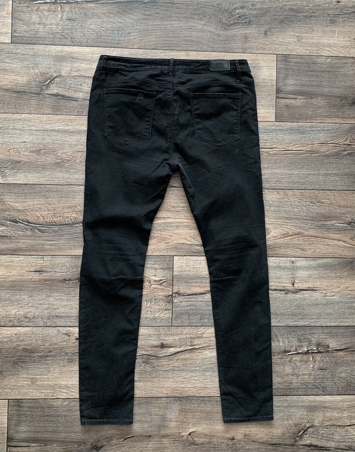 Other Road To Awe R+A Avant Garde Black Skinny Jeans Made in USA Size US 32 / EU 48 - 5 Thumbnail