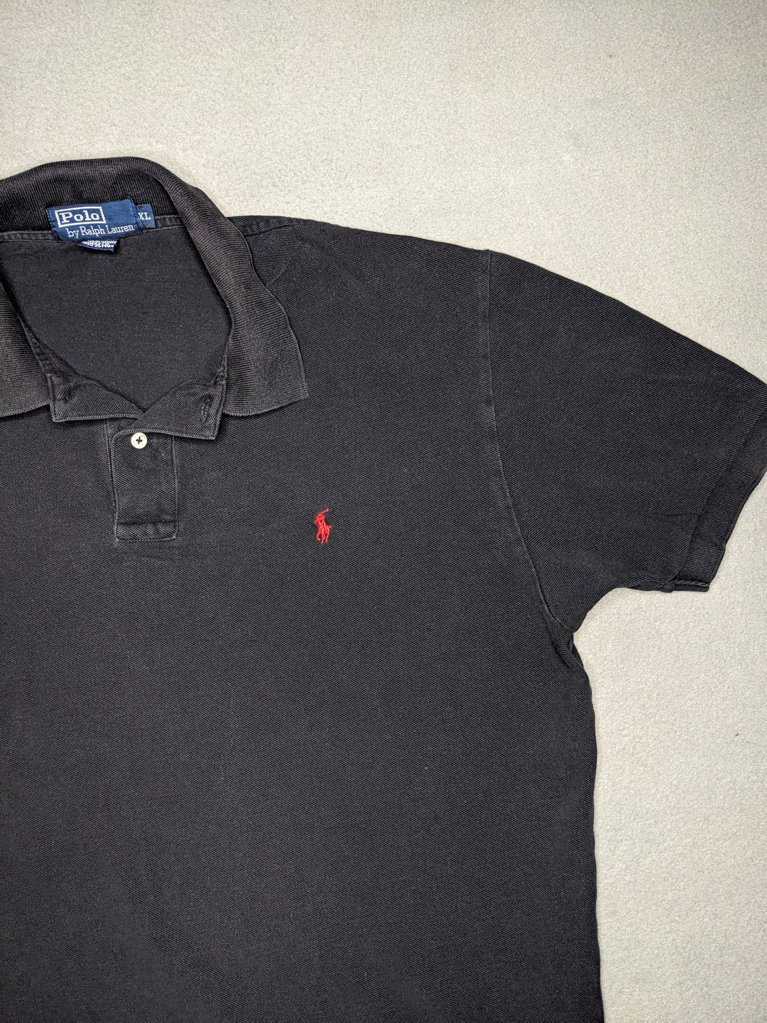 Polo Ralph Lauren VTG 90s Polo Ralph Lauren Shirt XL Small Pony Black Made USA Size US XL / EU 56 / 4 - 2 Thumbnail