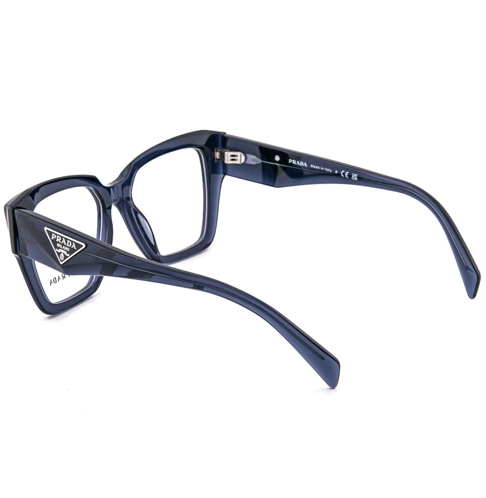 Prada PRADA SYMBOLE PR09ZV Crystal Blue Triangle Eyeglass 09ZV 09Z Size ONE SIZE - 6 Thumbnail