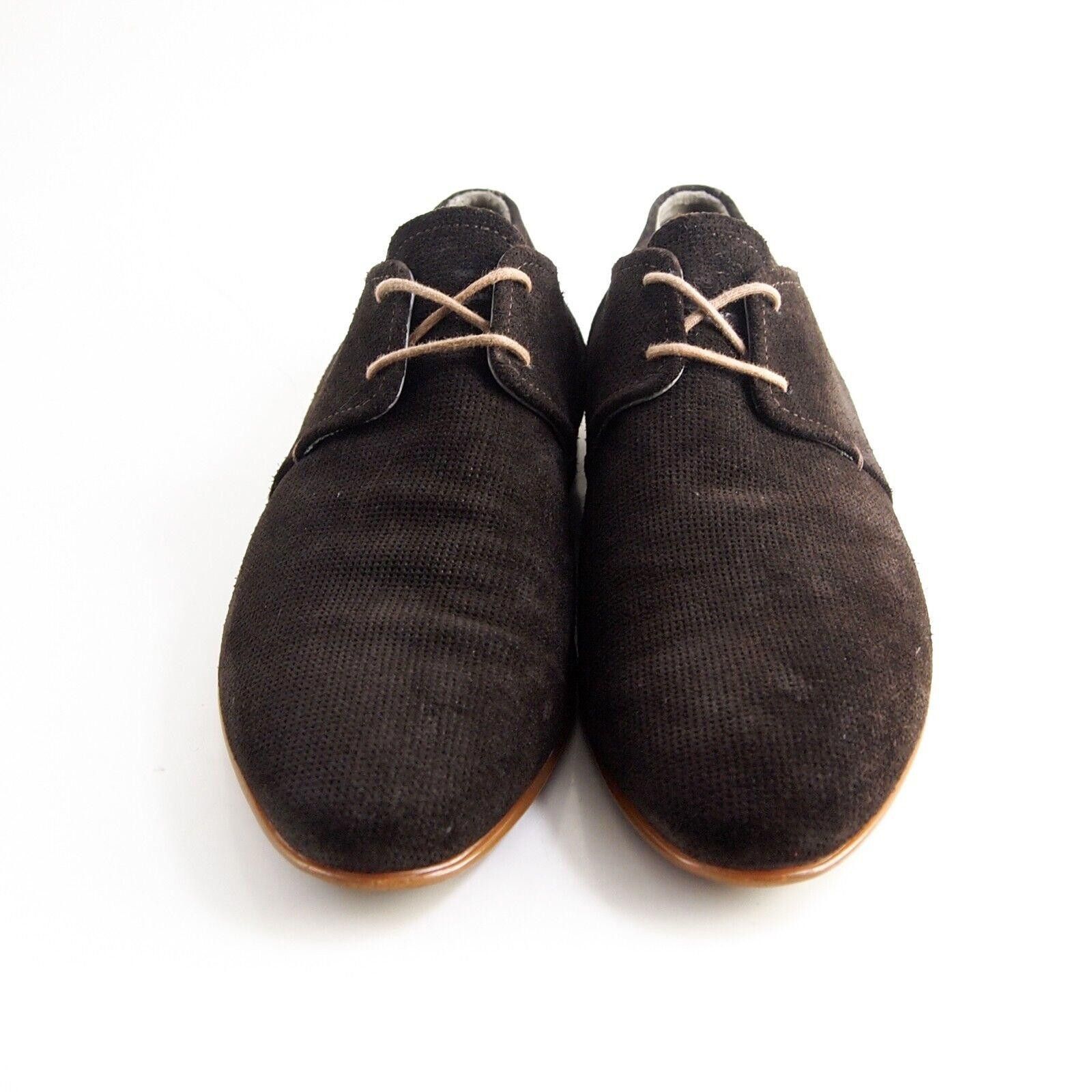 Hugo Boss Hugo Boss Derby Oxfords Brown Suede Mens EU 40.5 US 7.5 Size US 7.5 / EU 40-41 - 4 Thumbnail
