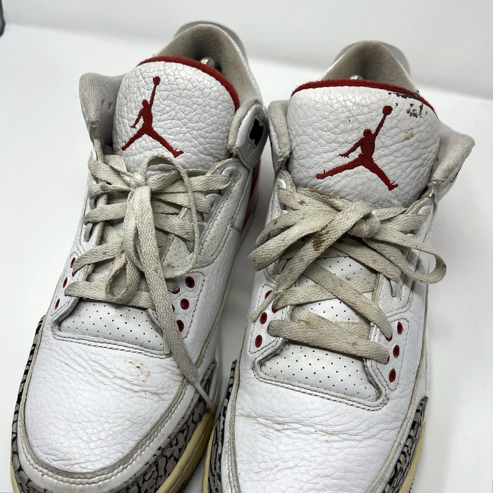 Jordan Brand Nike Air Jordan 3 Retro Hall of Fame Sneaker Mens Size 10.5 White 136064-116 2018 Shoes Leather Retro 3 Jordan Size ONE SIZE - 4 Thumbnail