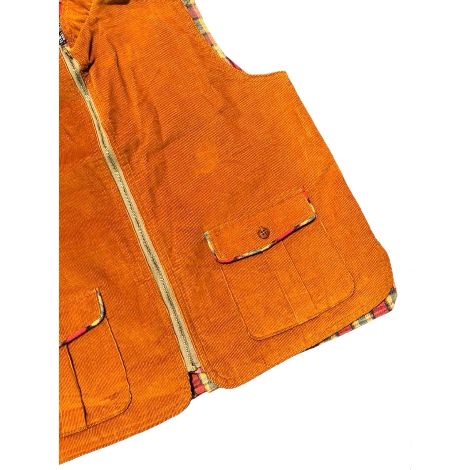 Levi's VINTAGE Levi's Shooting Vest Corduroy Lined Hunting 70s 80s White Tab Men L Brown Shotgun Style Military Jacket Size US L / EU 52-54 / 3 - 5 Thumbnail