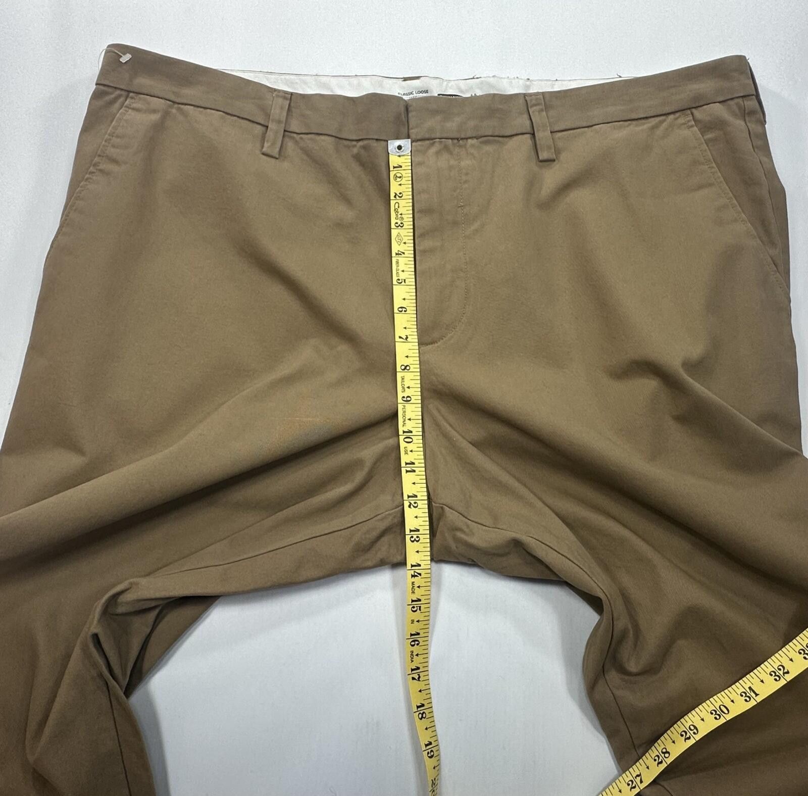 Old Navy Old Navy Classic Loose Flat Front Chinos Brown Mens 44/30 Size US 44 / EU 60 - 4 Thumbnail