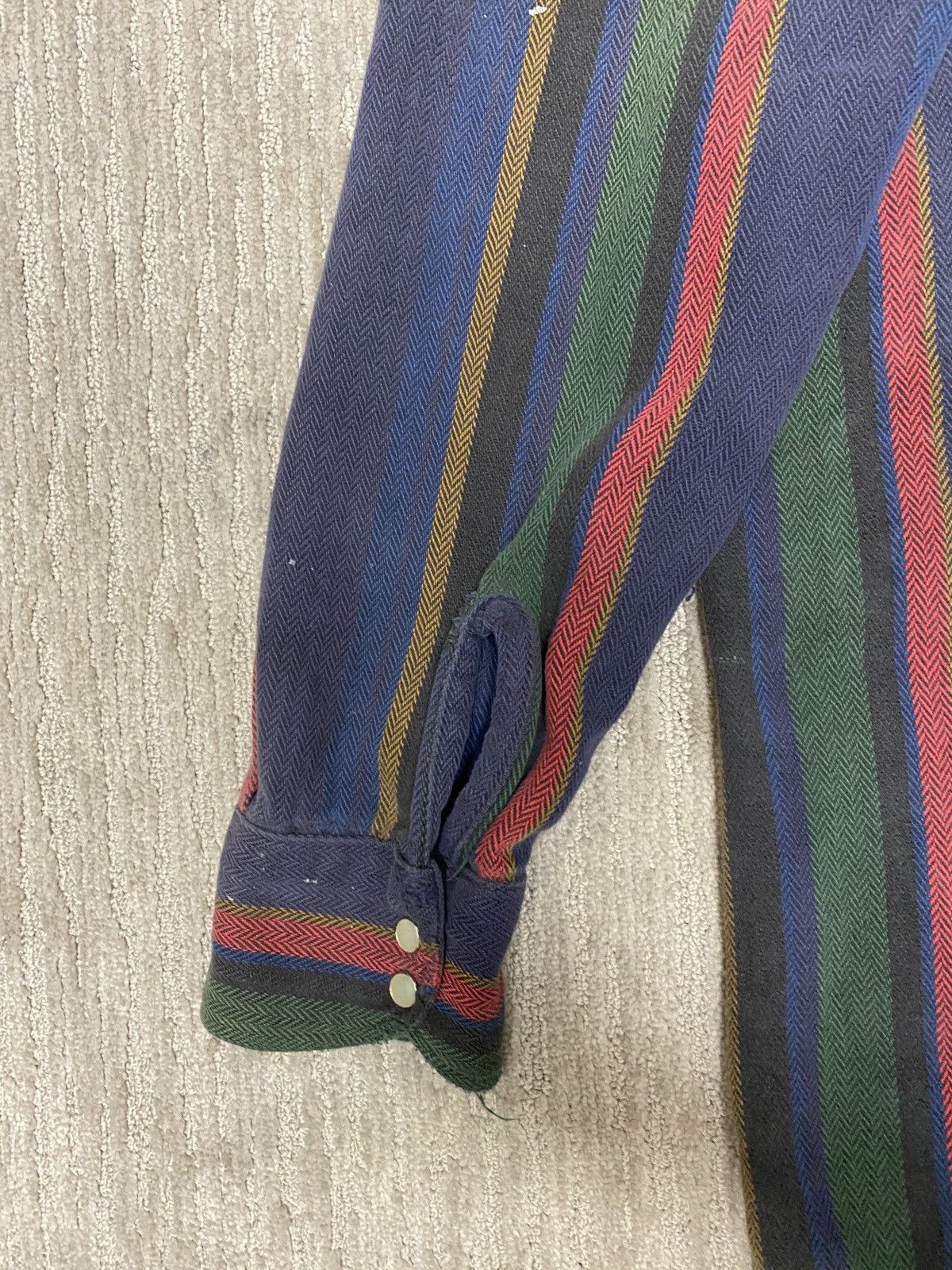 Vintage Vintage multi stripped button up Dakota flannel shirt Size US L / EU 52-54 / 3 - 8 Thumbnail