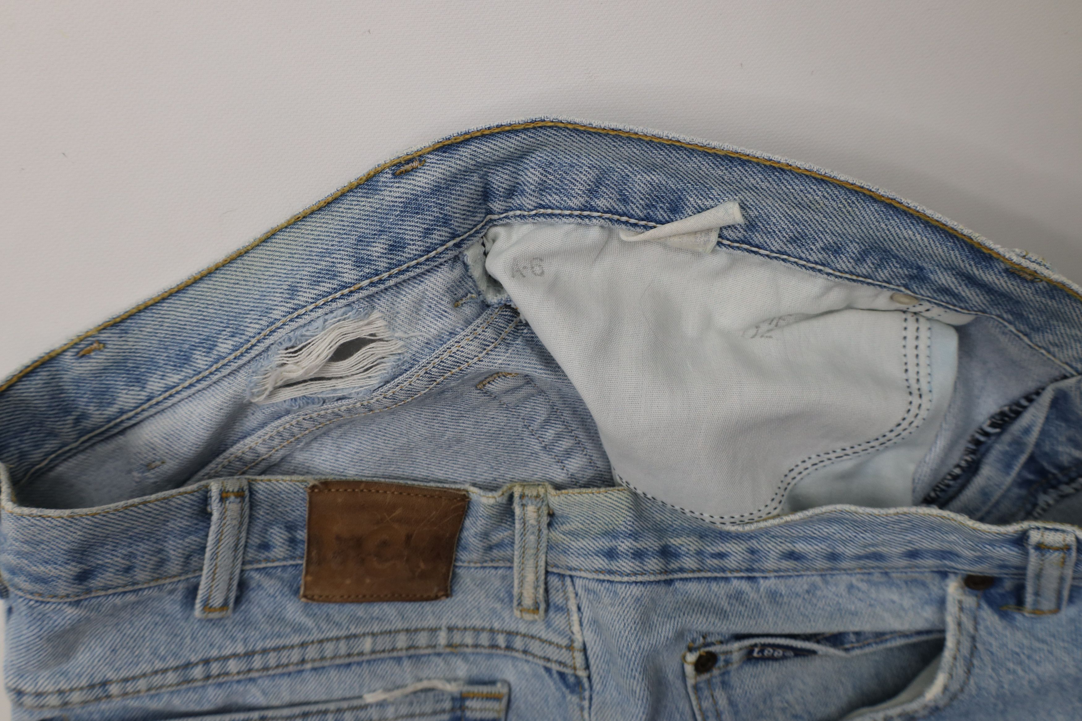 Lee Vintage 90s Lee Straight Leg Denim Jeans Blue Cotton Size US 38 / EU 54 - 9 Thumbnail